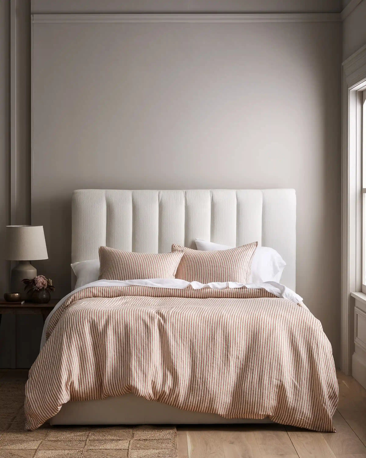 European Linen Stripe Duvet Cover