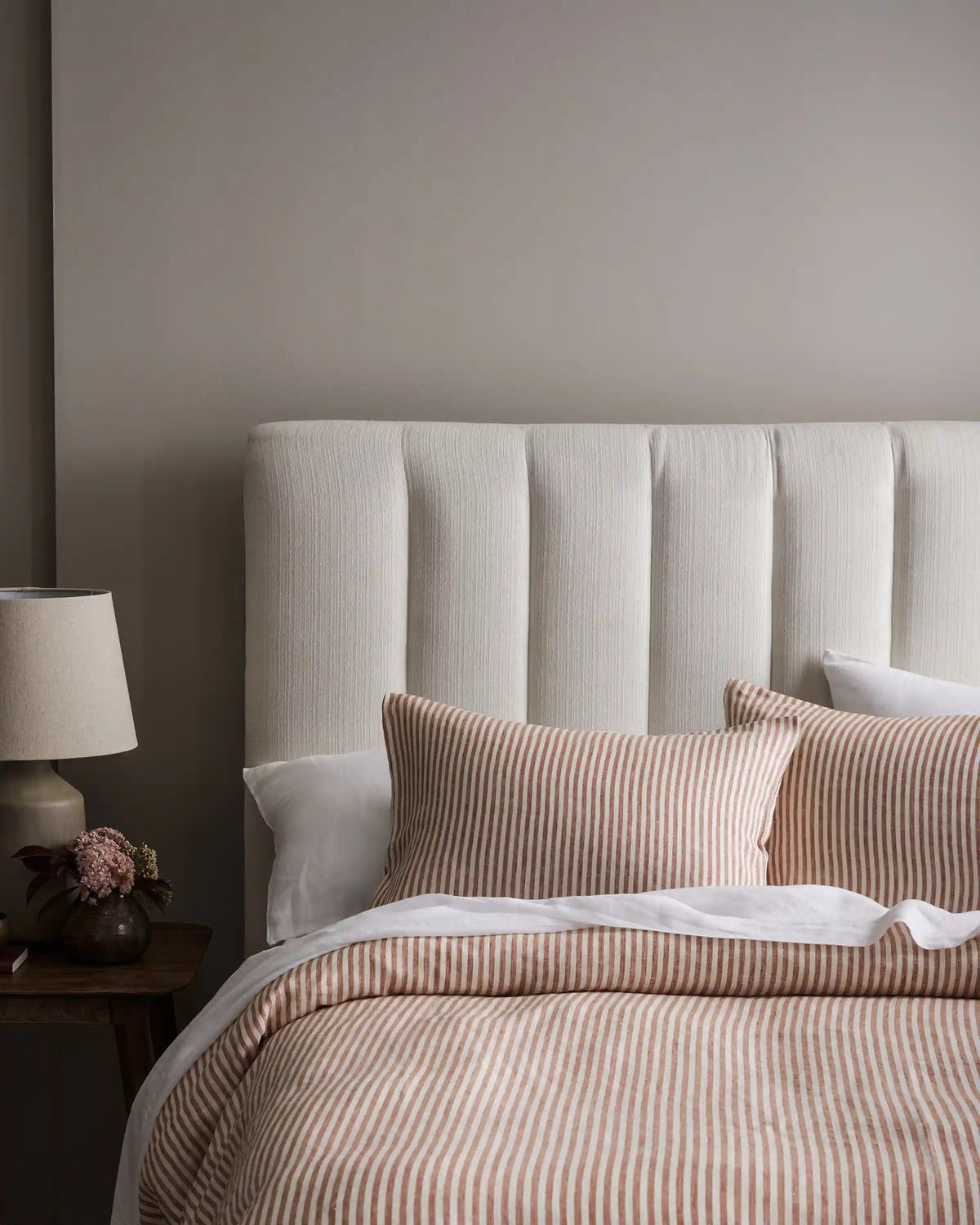 European Linen Stripe Duvet Cover Set