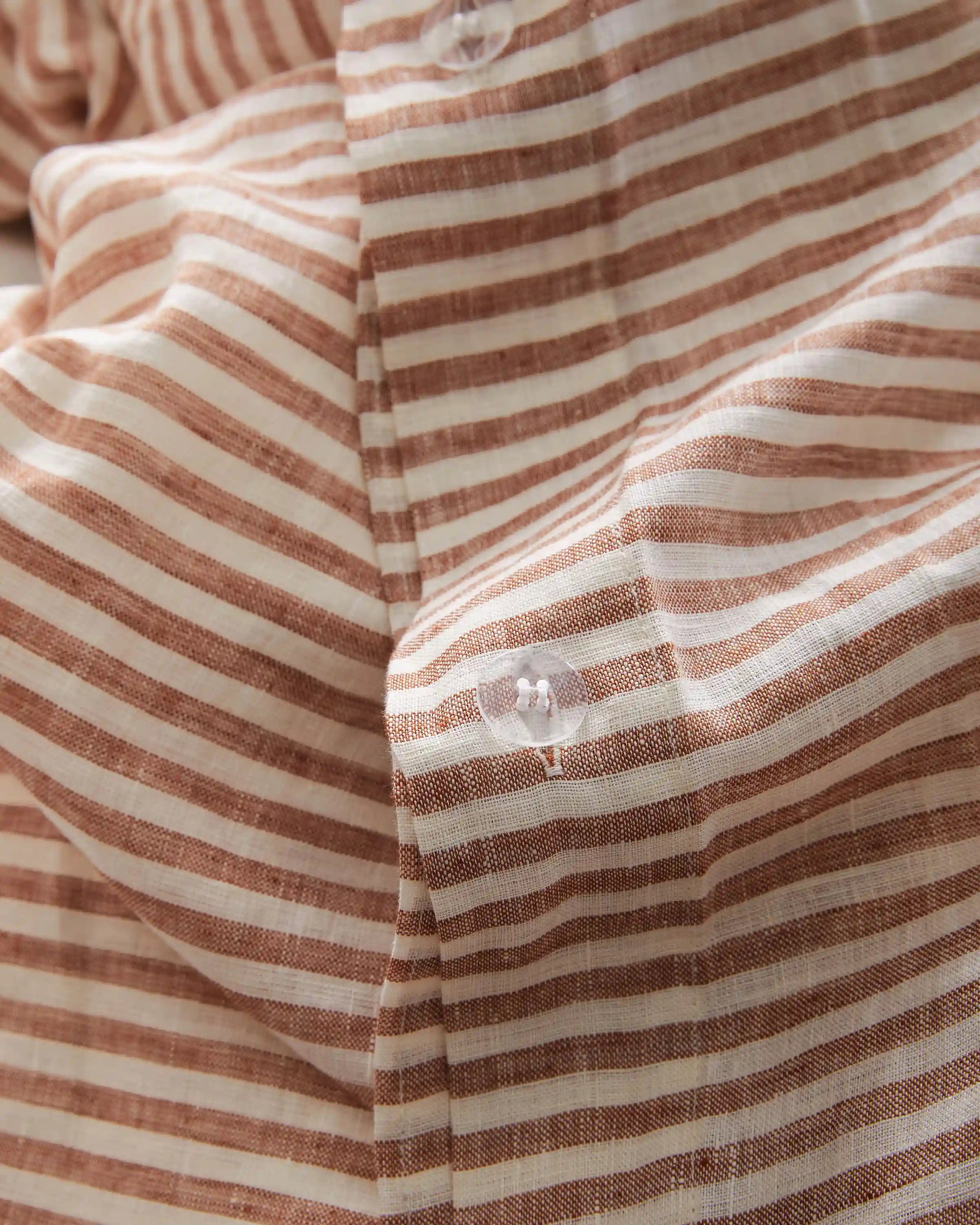 European Linen Stripe Deluxe Bedding Bundle