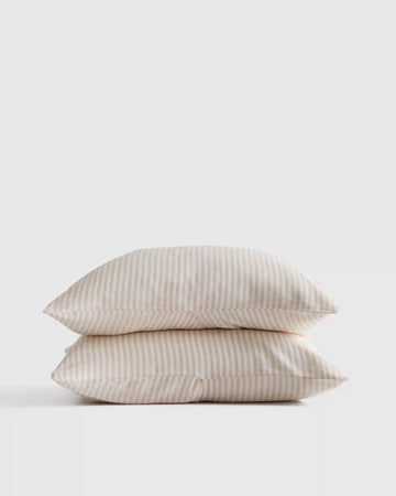European Linen Stripe Sham Set