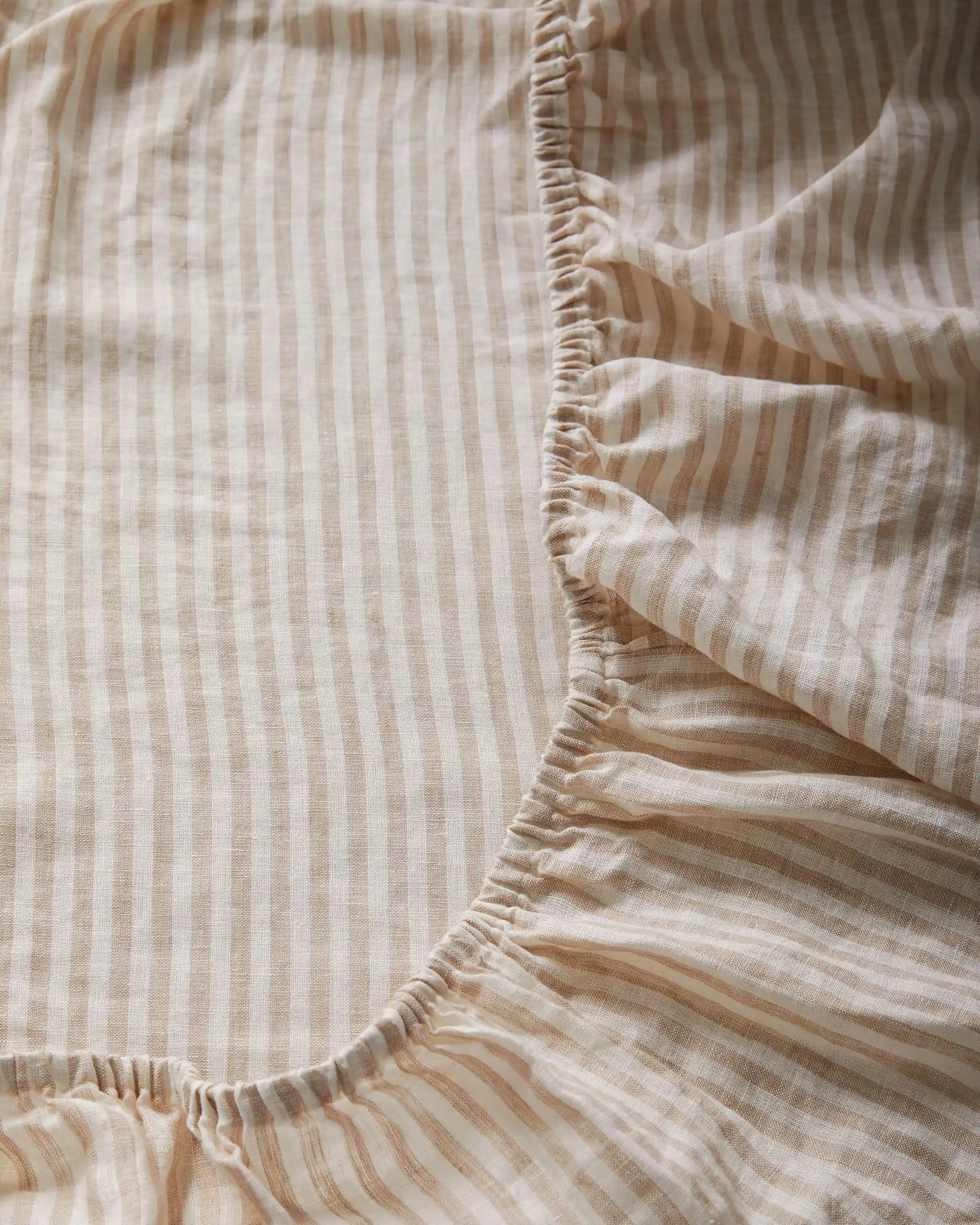 European Linen Stripe Deluxe Bedding Bundle