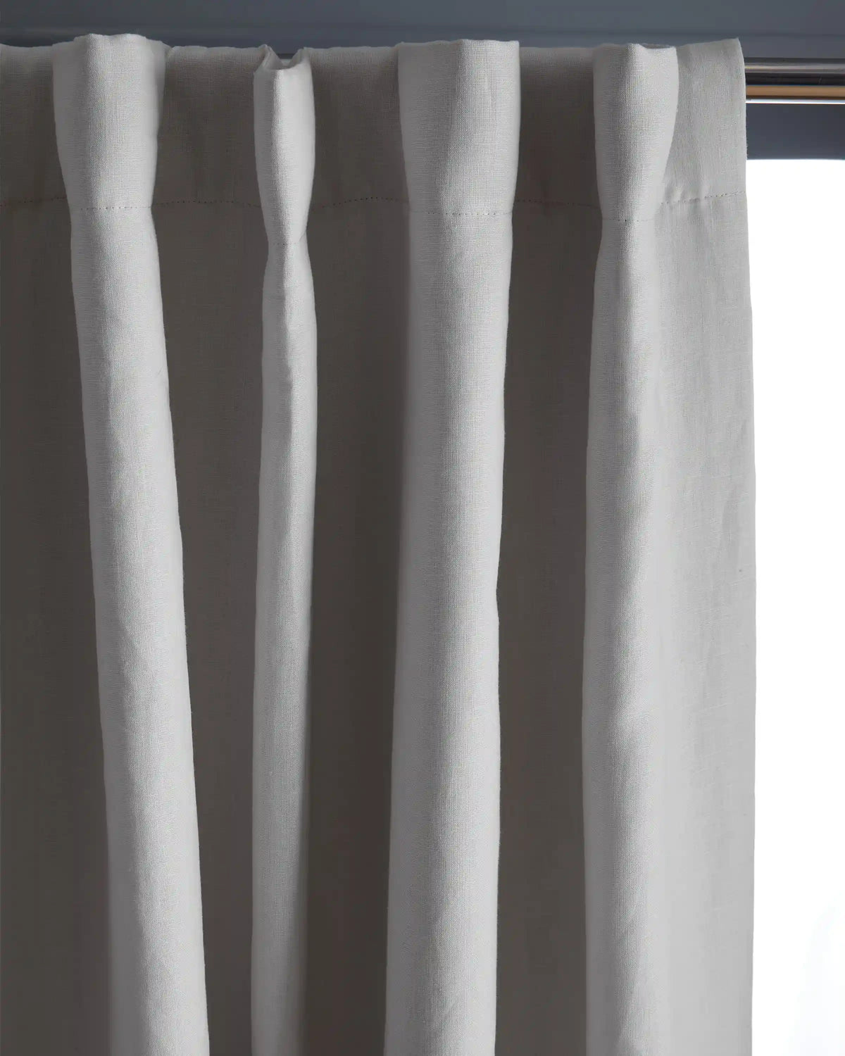 European Linen Room Darkening Curtain - Single Panel