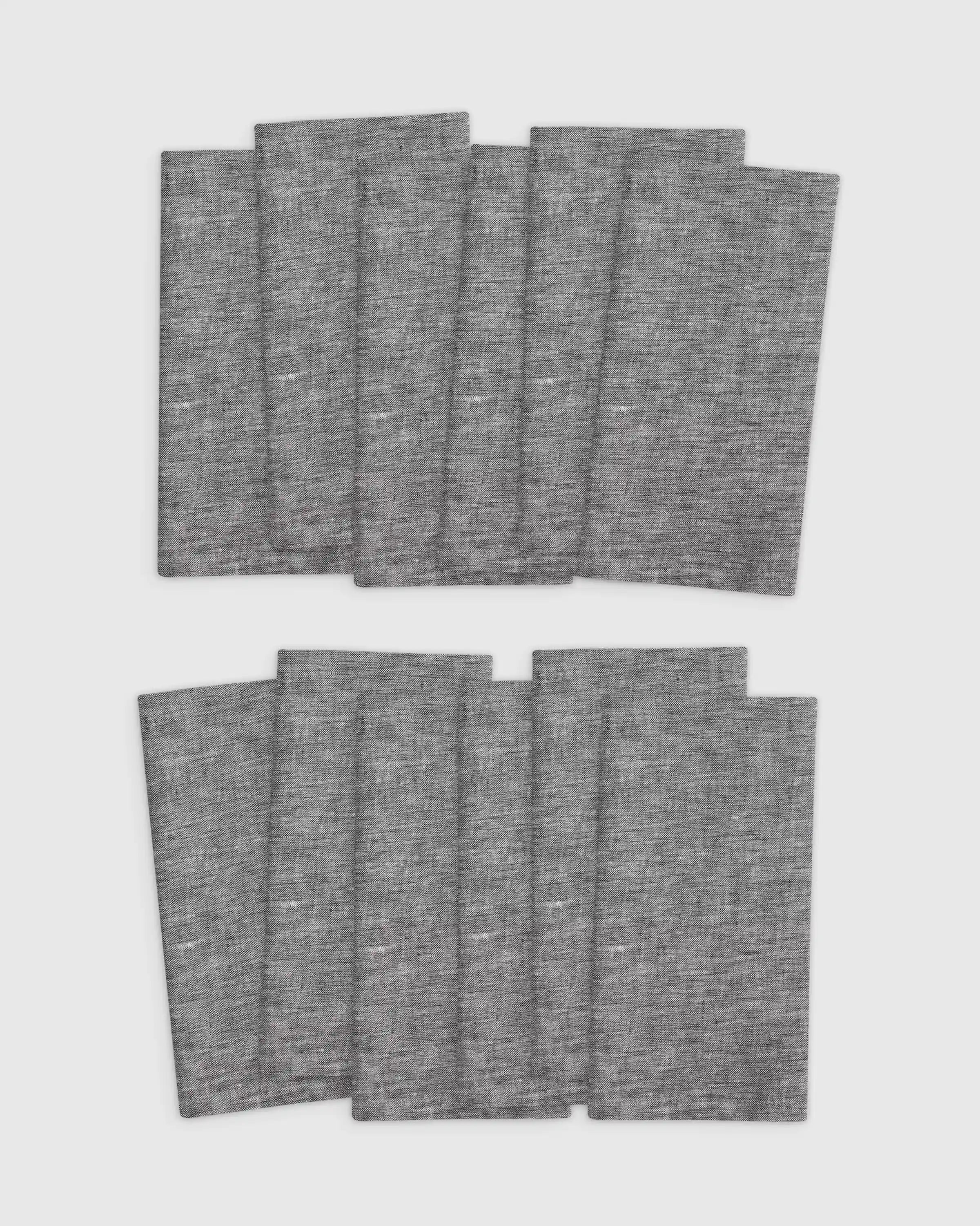 European Linen Chambray Napkin, Set of 12