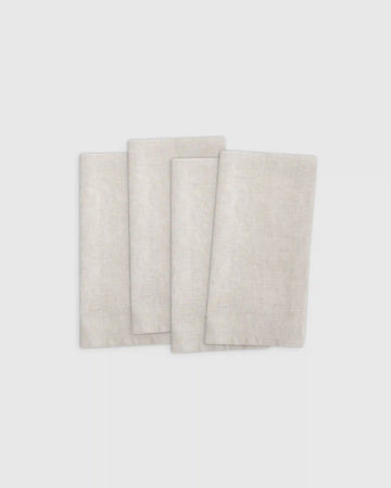 European Linen Chambray Napkin, Set of 4