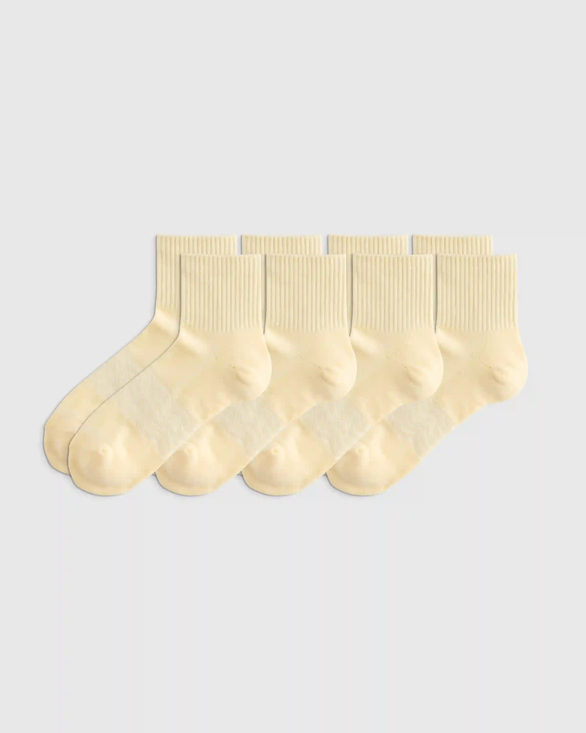 Everyday Cotton Solid Quarter Socks (4-Pack)