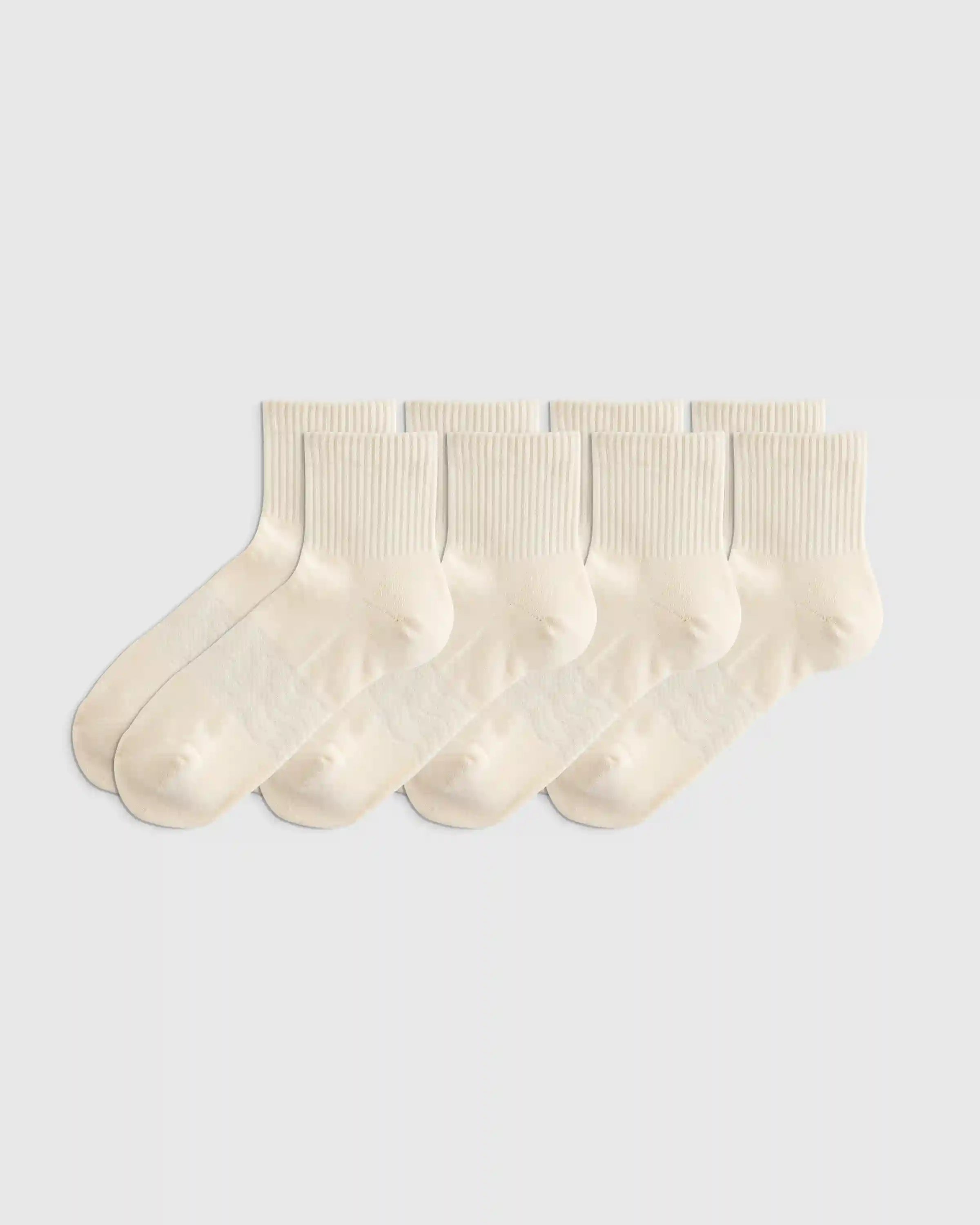 Everyday Cotton Solid Quarter Socks (4-Pack)