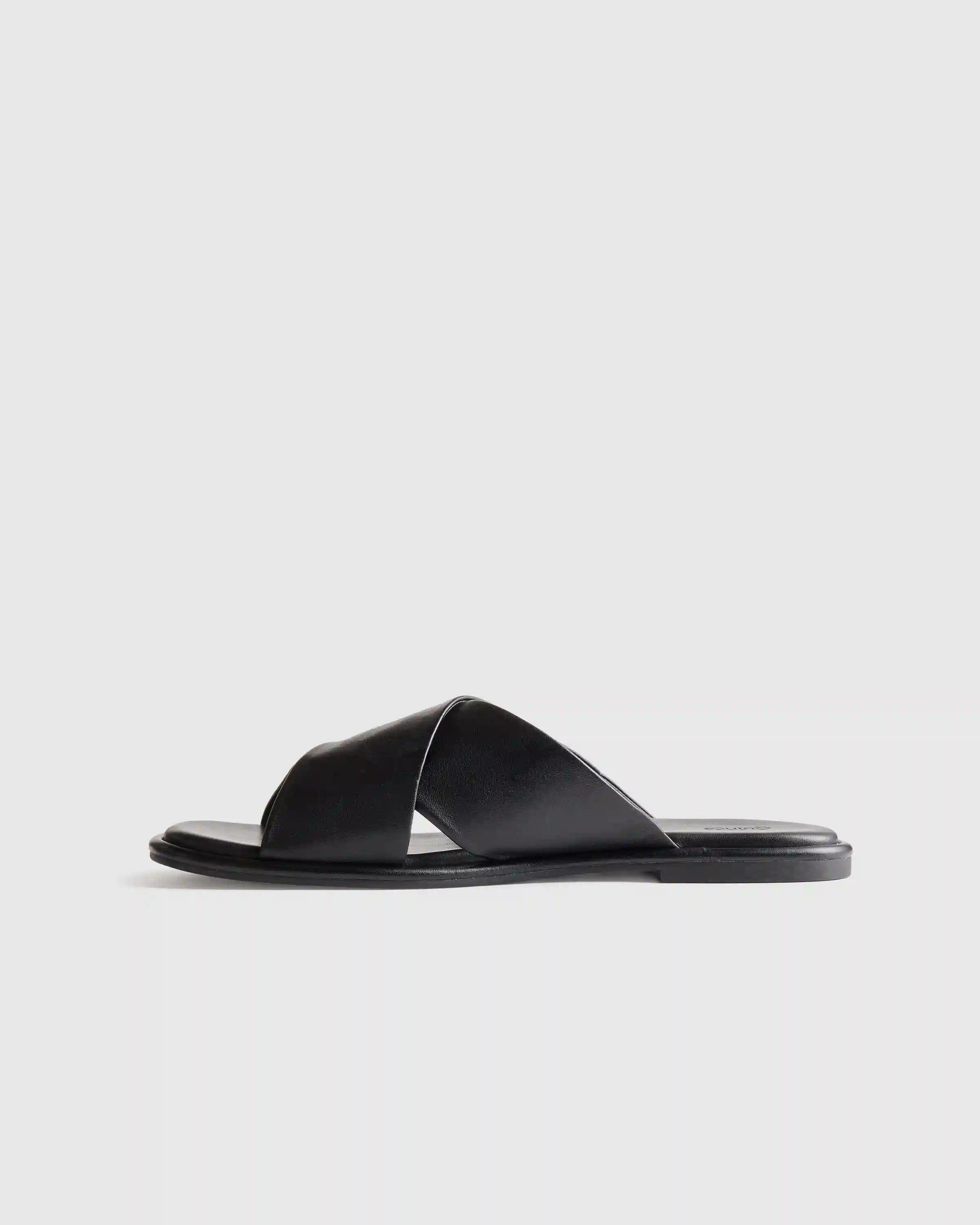 Italian Leather Crossover Slide