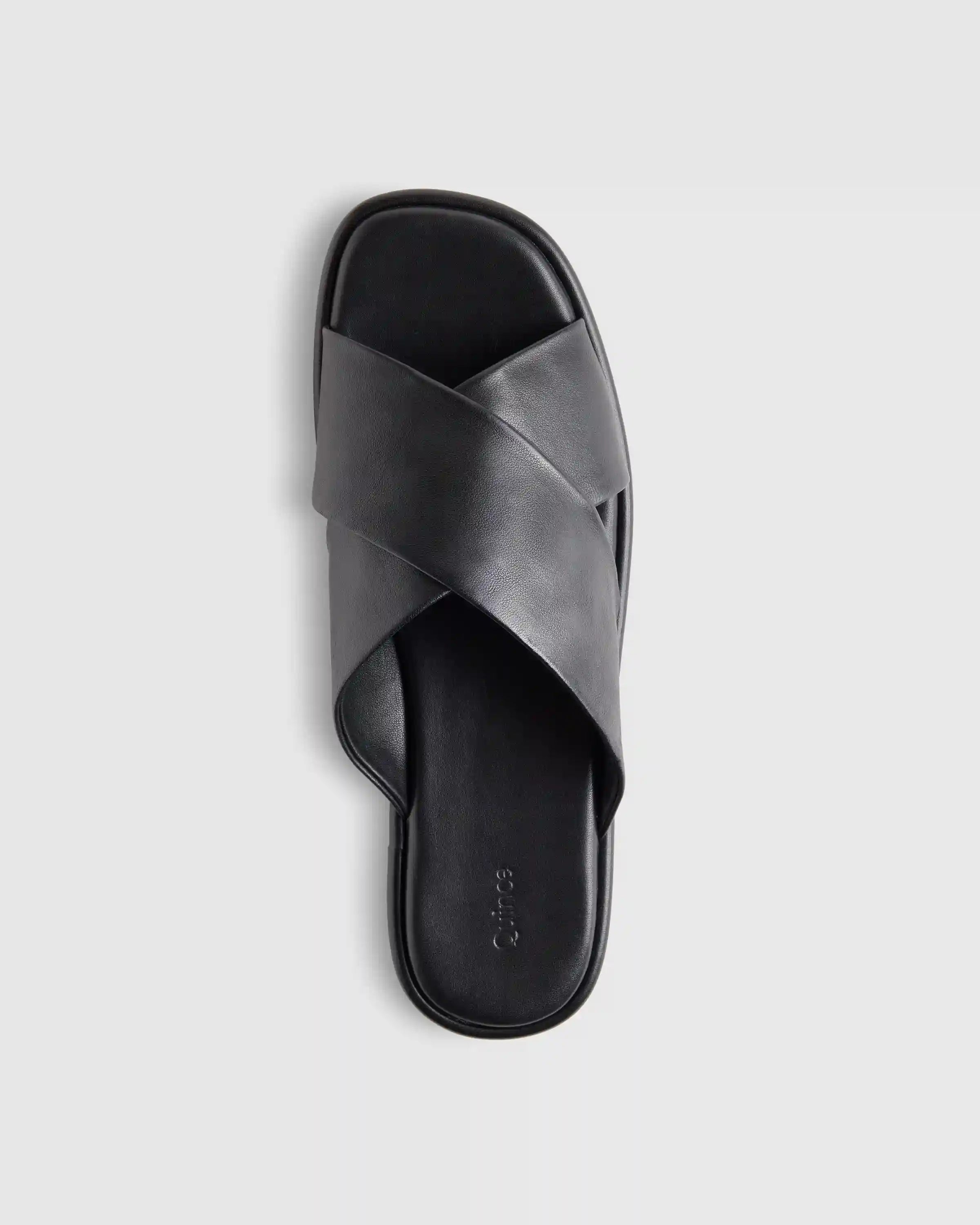 Italian Leather Crossover Slide