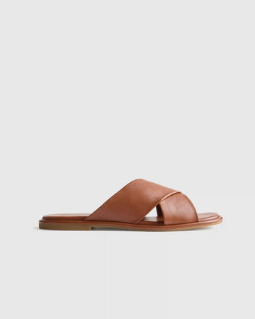 Italian Leather Crossover Slide