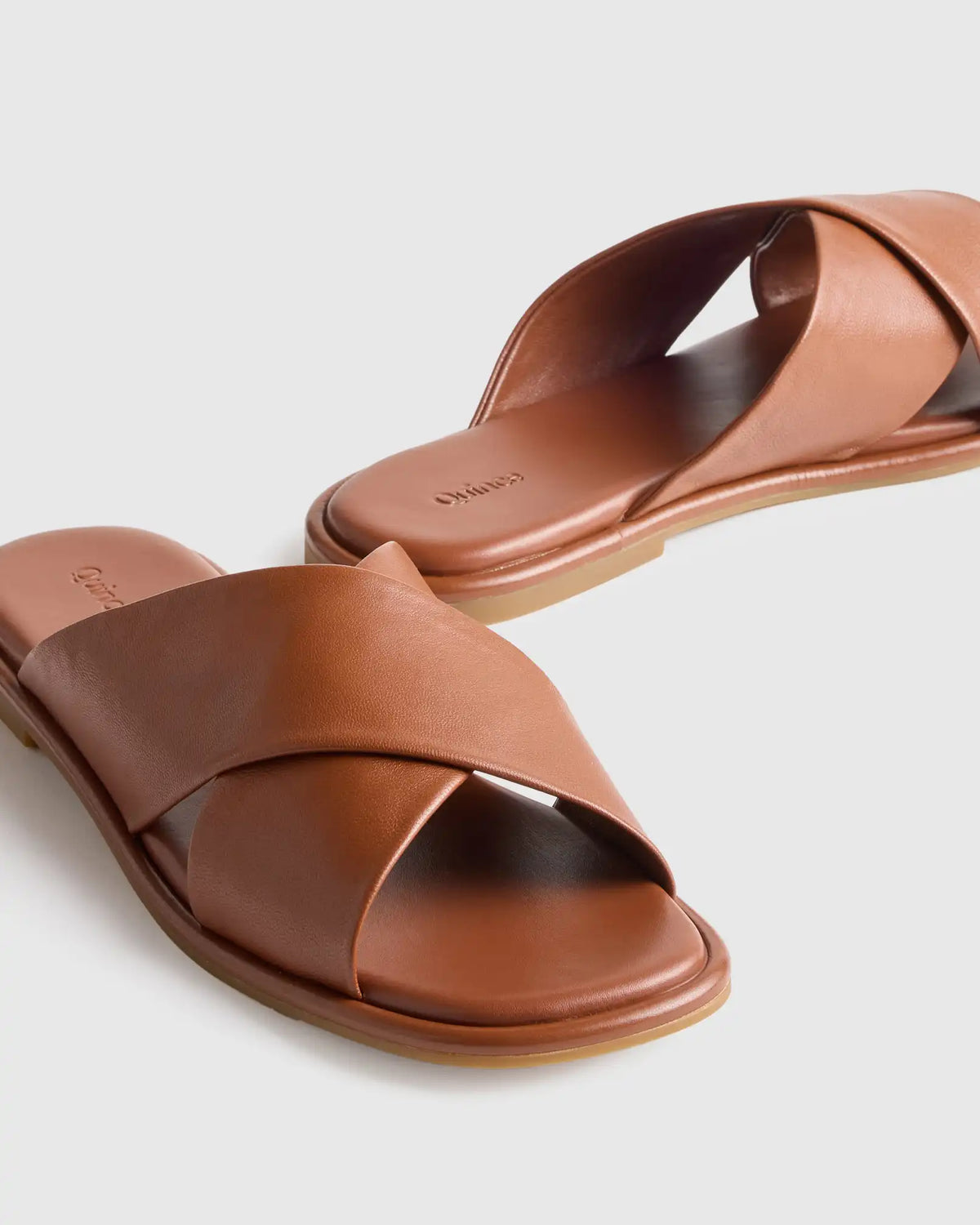 Italian Leather Crossover Slide
