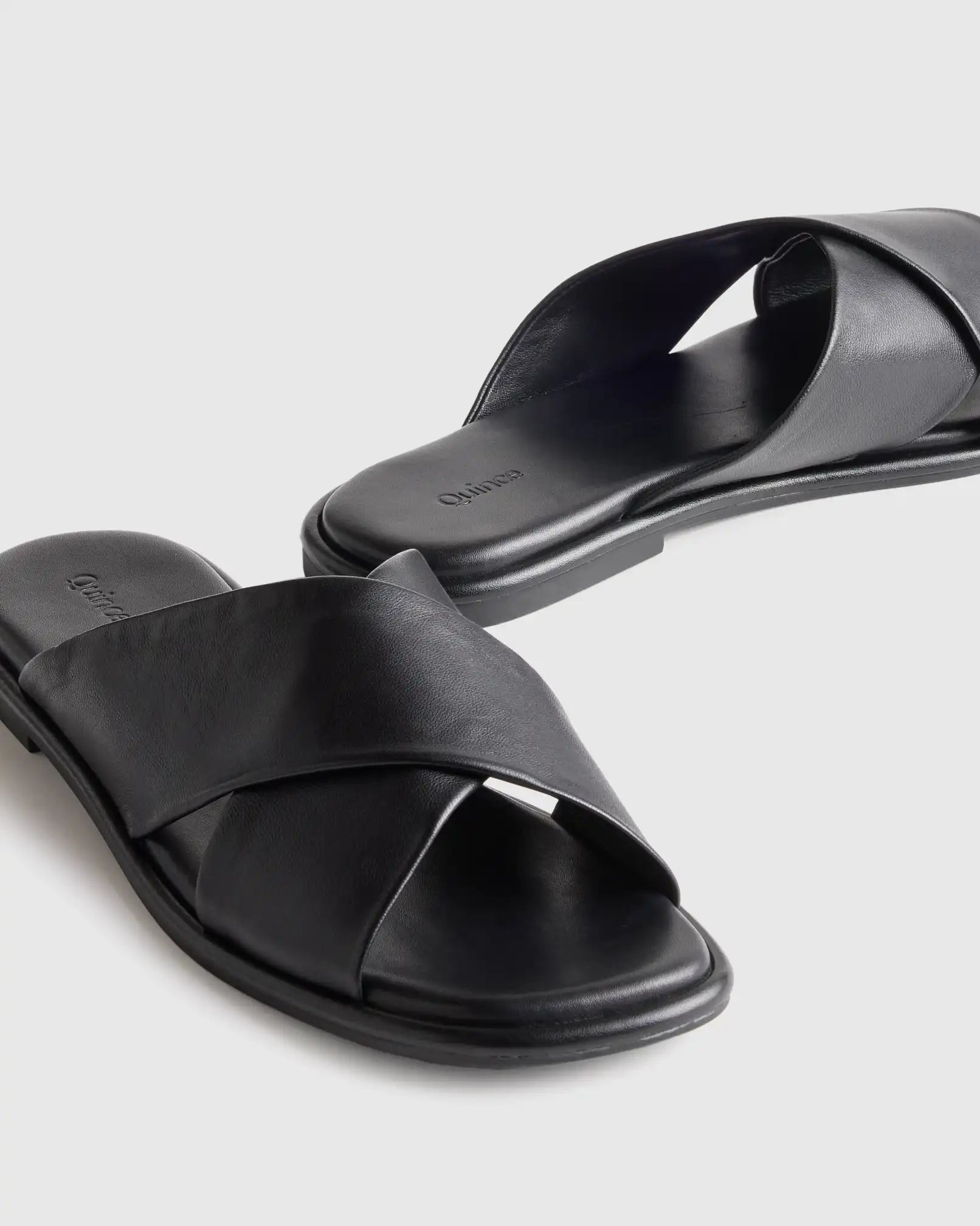 Italian Leather Crossover Slide