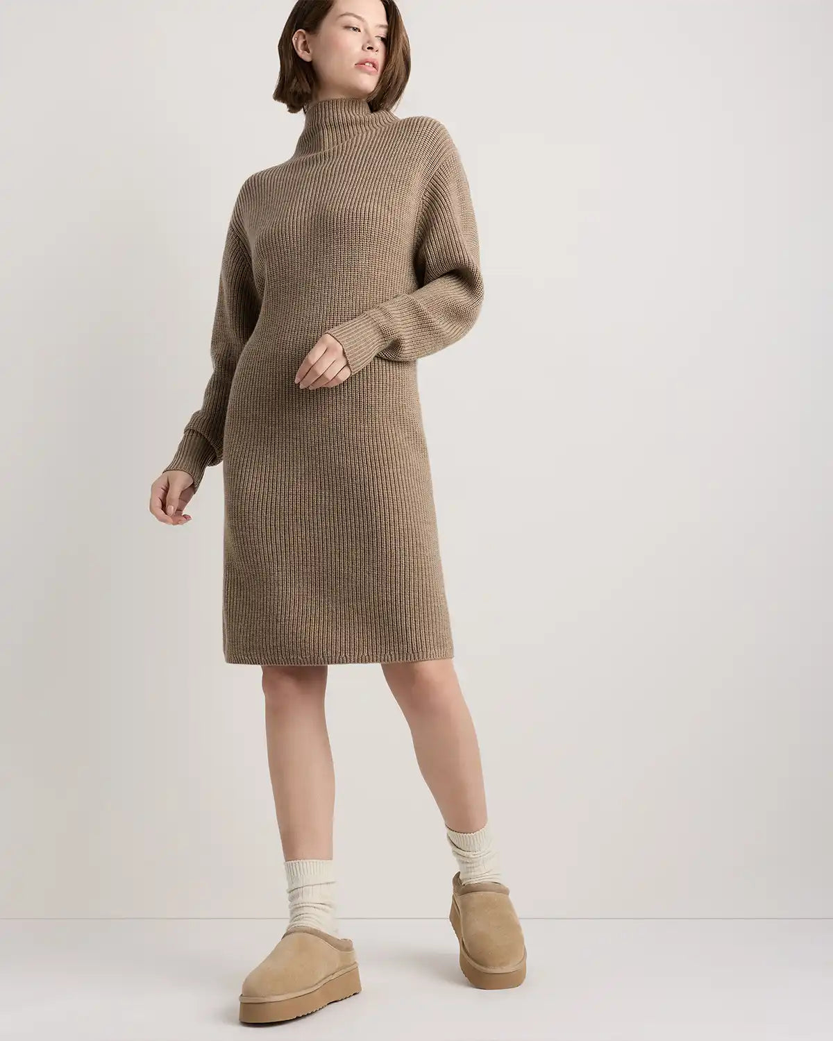 Australian Shearling Platform Clog Slipper