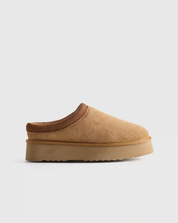 Australian Shearling Platform Clog Slipper