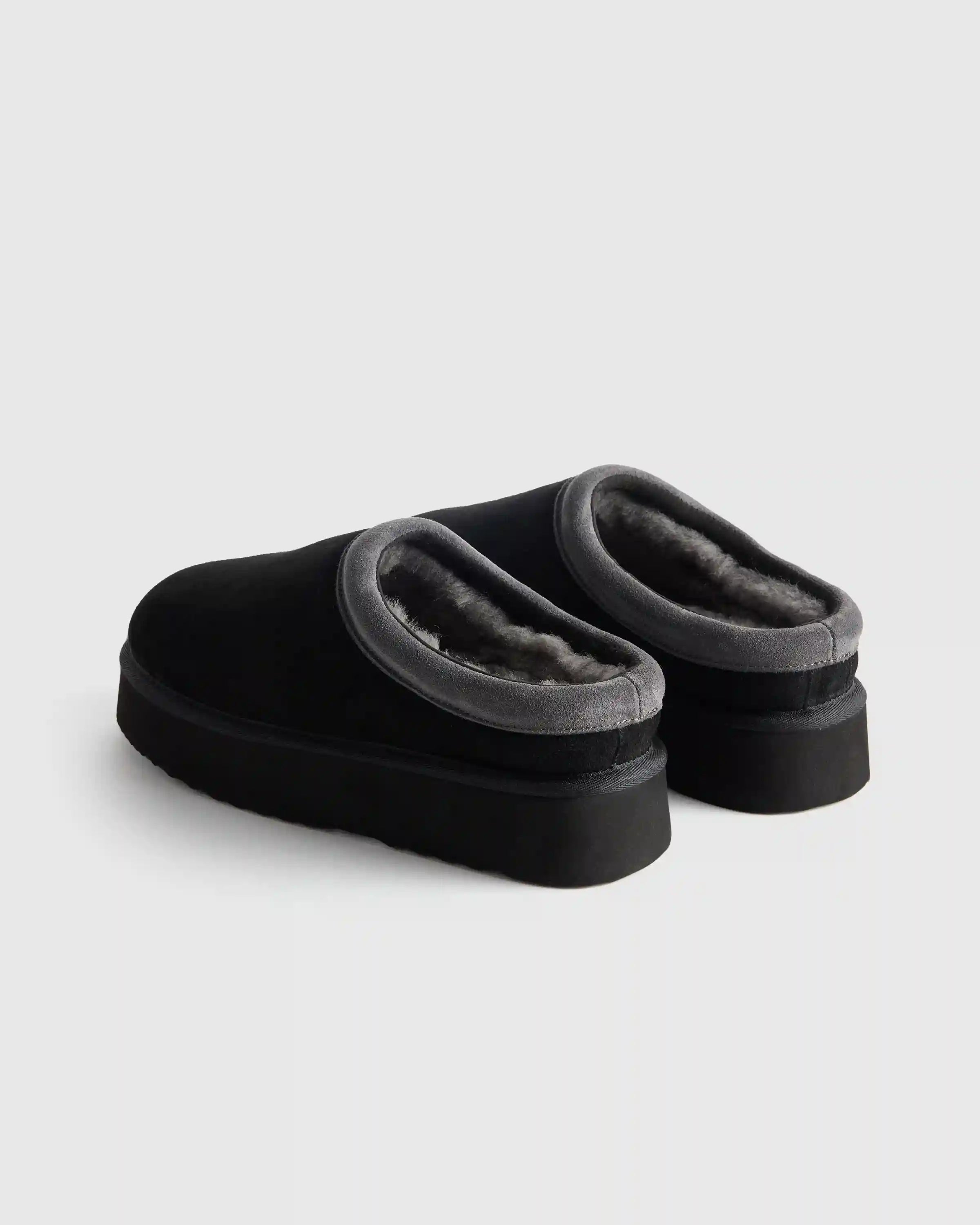 Australian Shearling Platform Clog Slipper