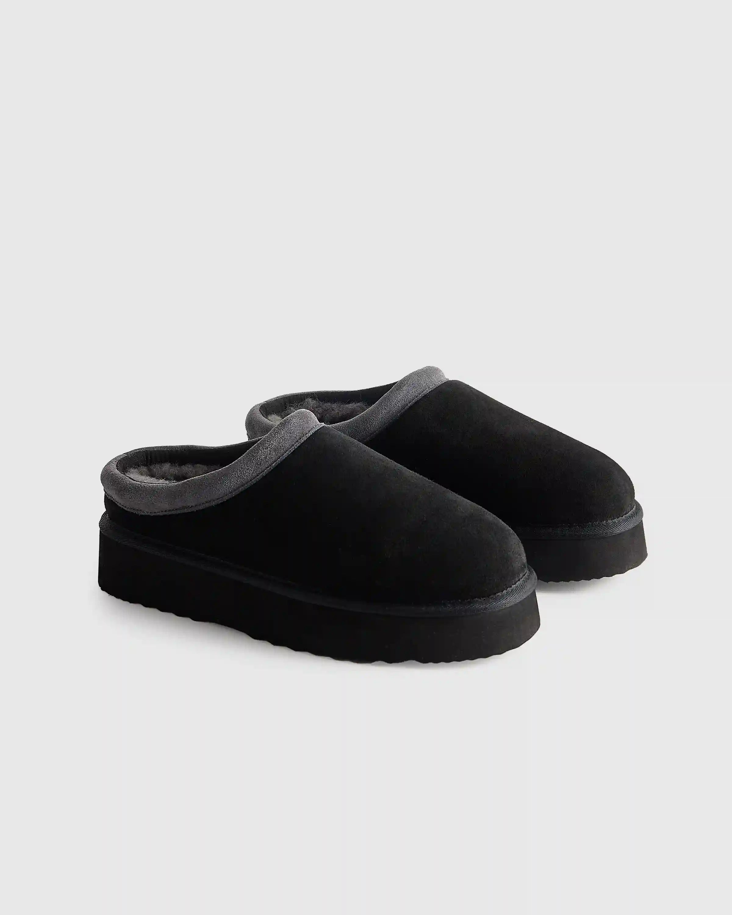 Australian Shearling Platform Clog Slipper