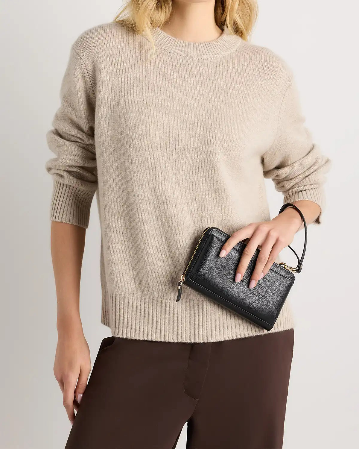 Italian Leather Phone Wallet Crossbody