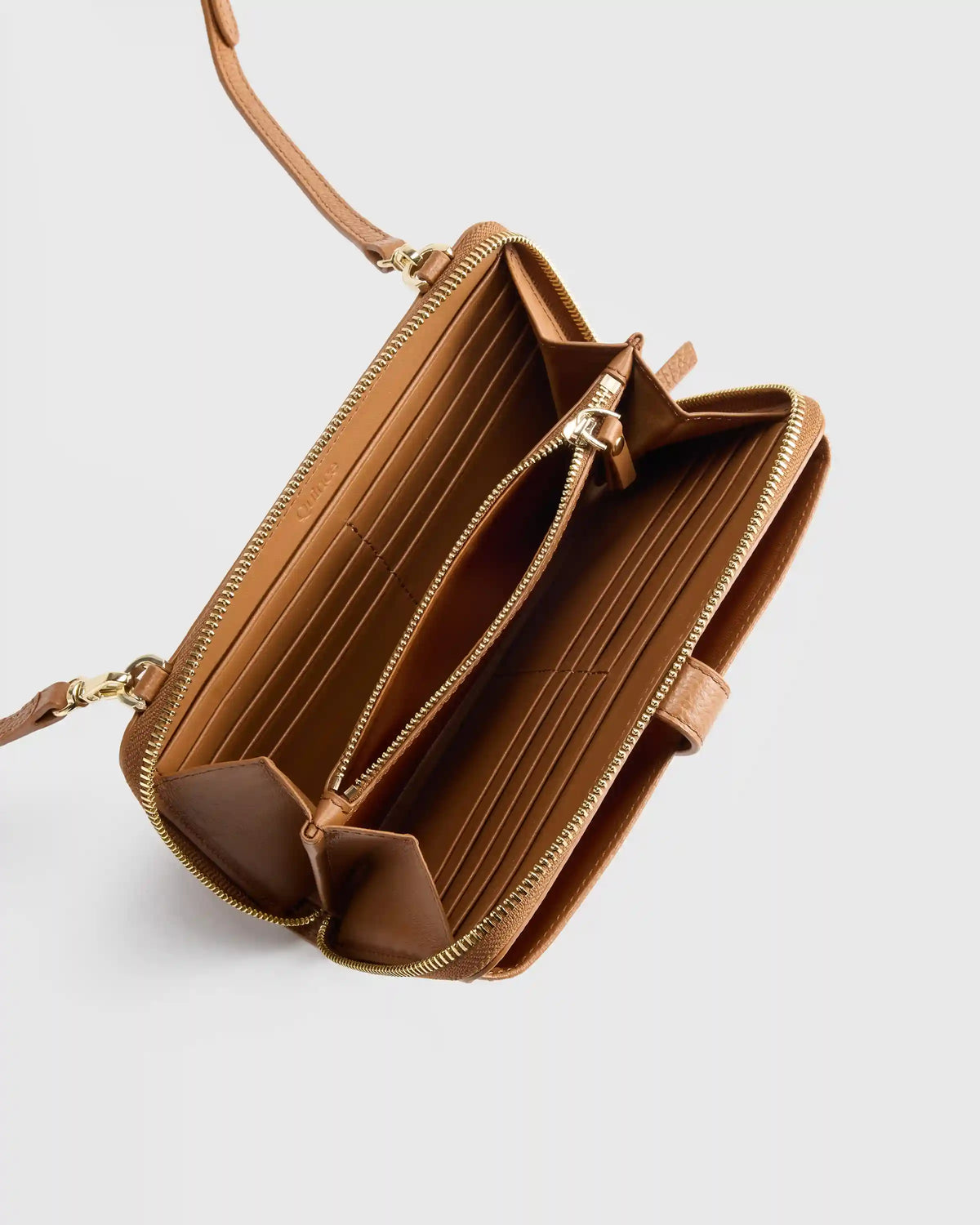 Italian Leather Phone Wallet Crossbody