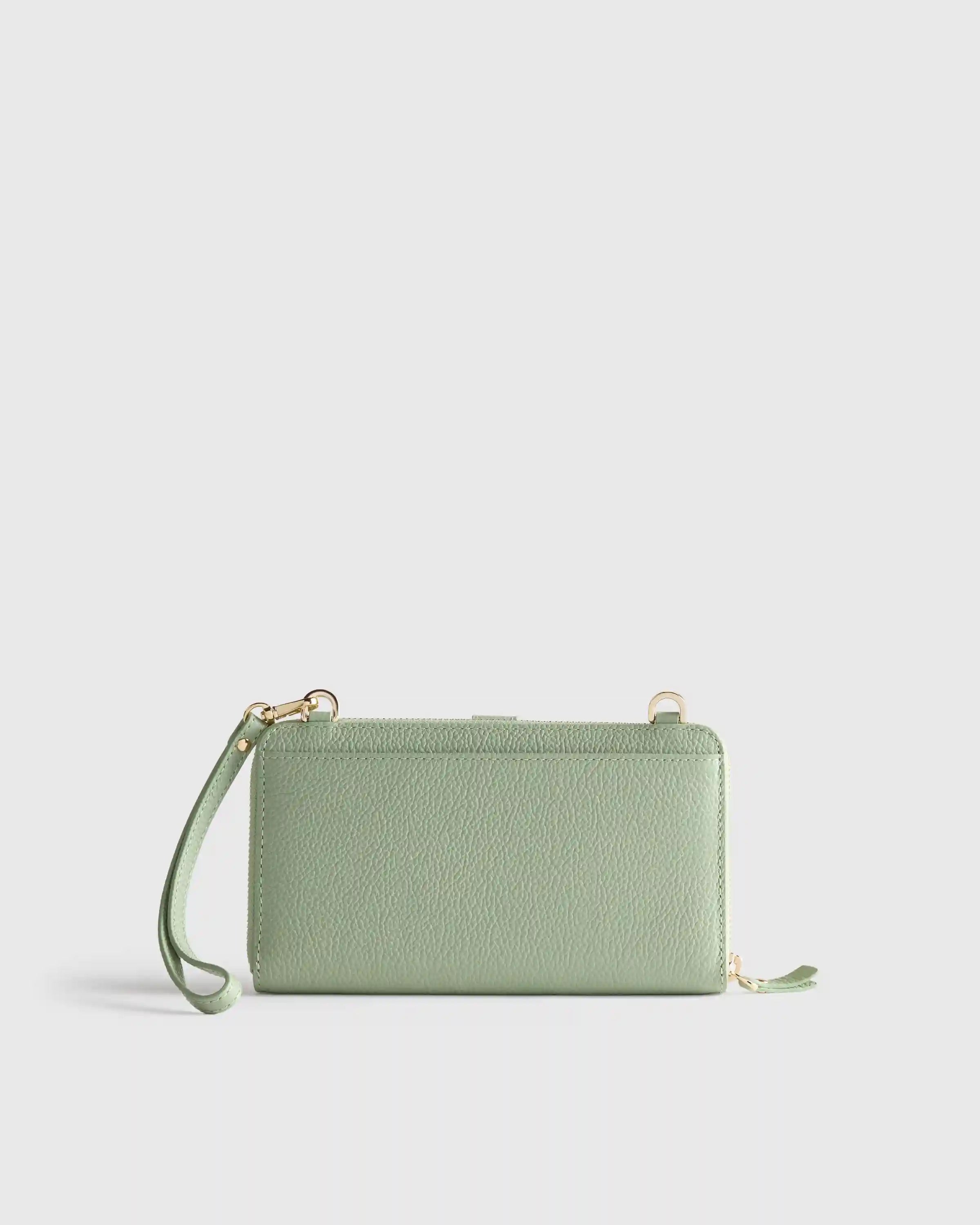Italian Leather Phone Wallet Crossbody