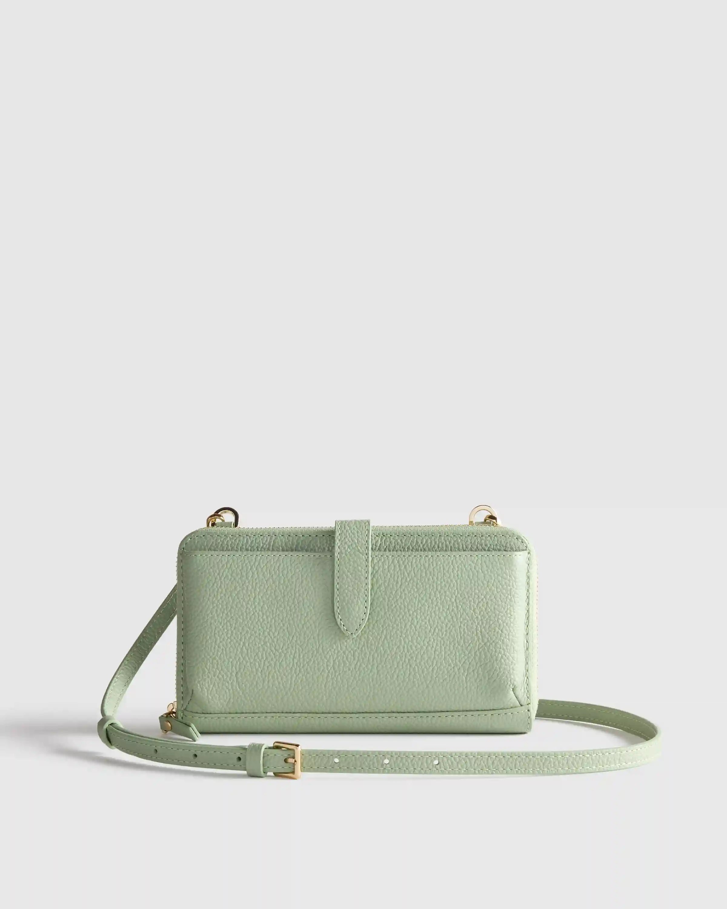 Italian Leather Phone Wallet Crossbody