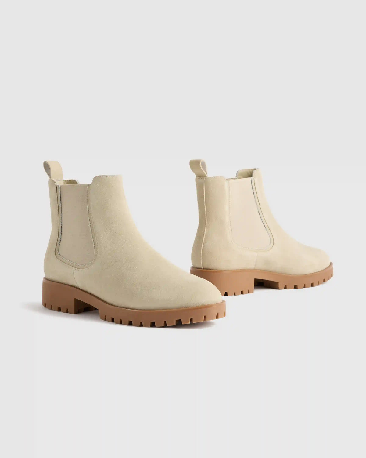 Italian Suede Lug Sole Chelsea Boot