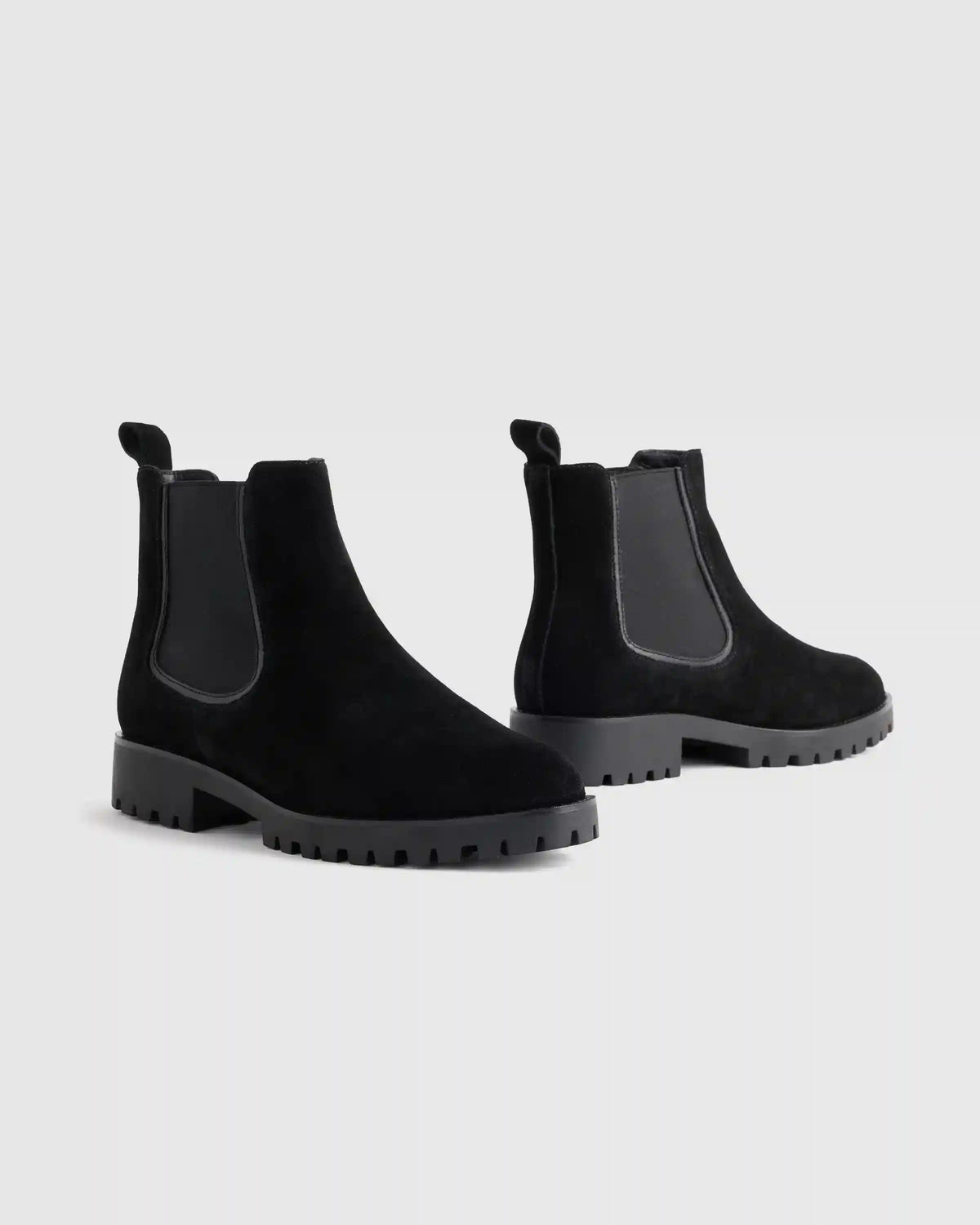 Italian Suede Lug Sole Chelsea Boot