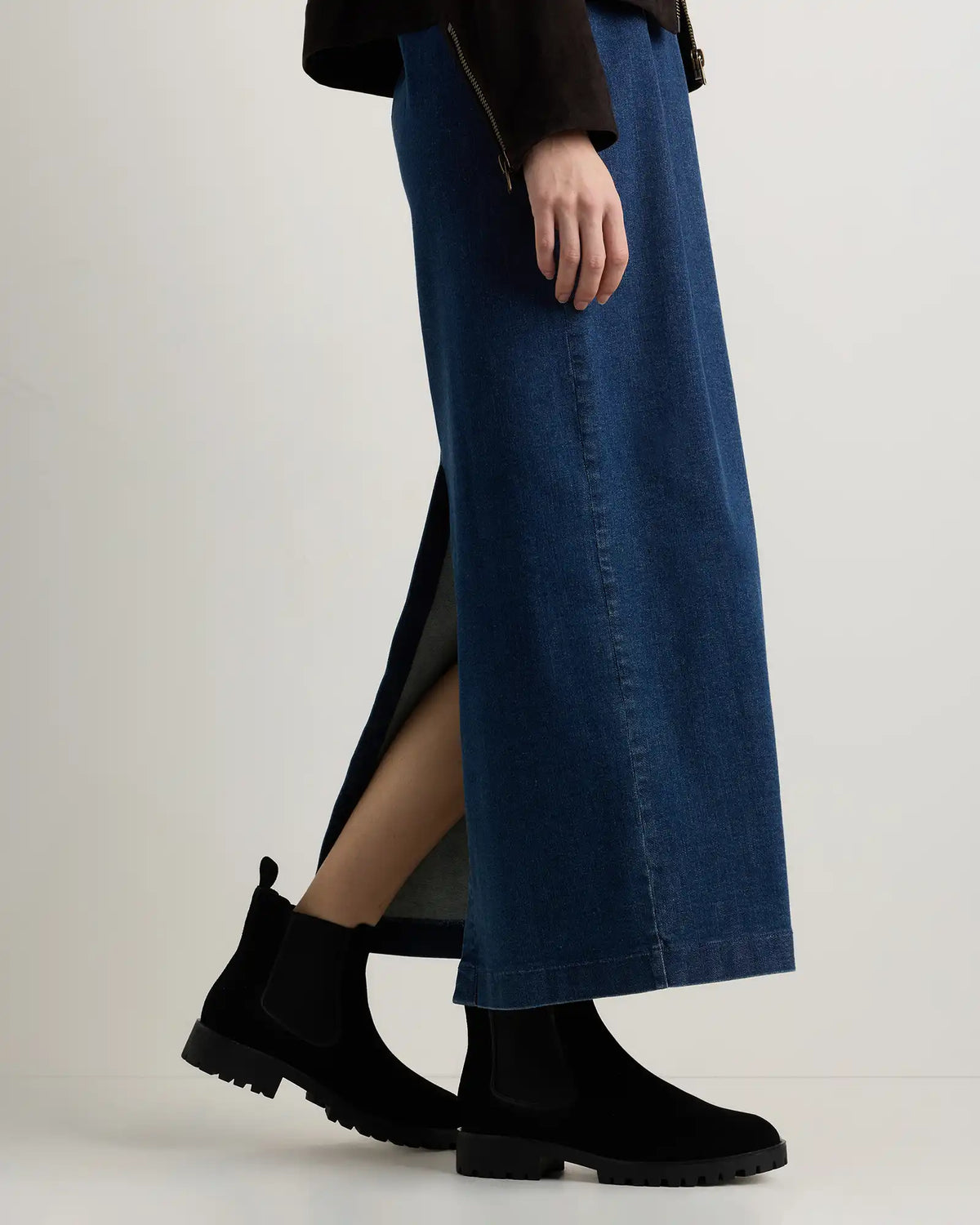Italian Suede Lug Sole Chelsea Boot