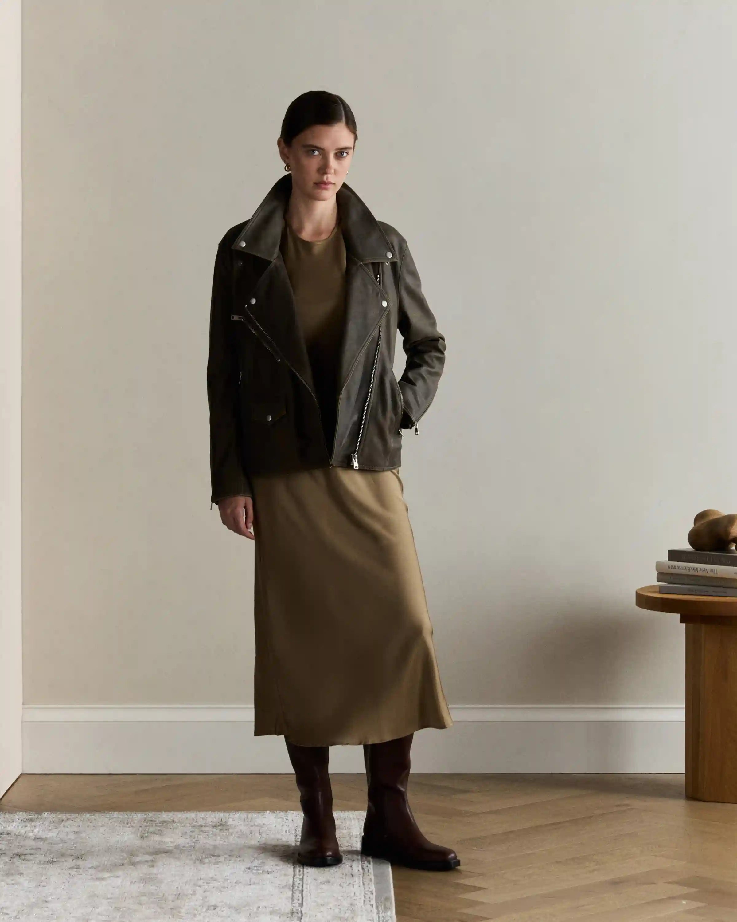 Washable Stretch Silk Tank Midi Dress