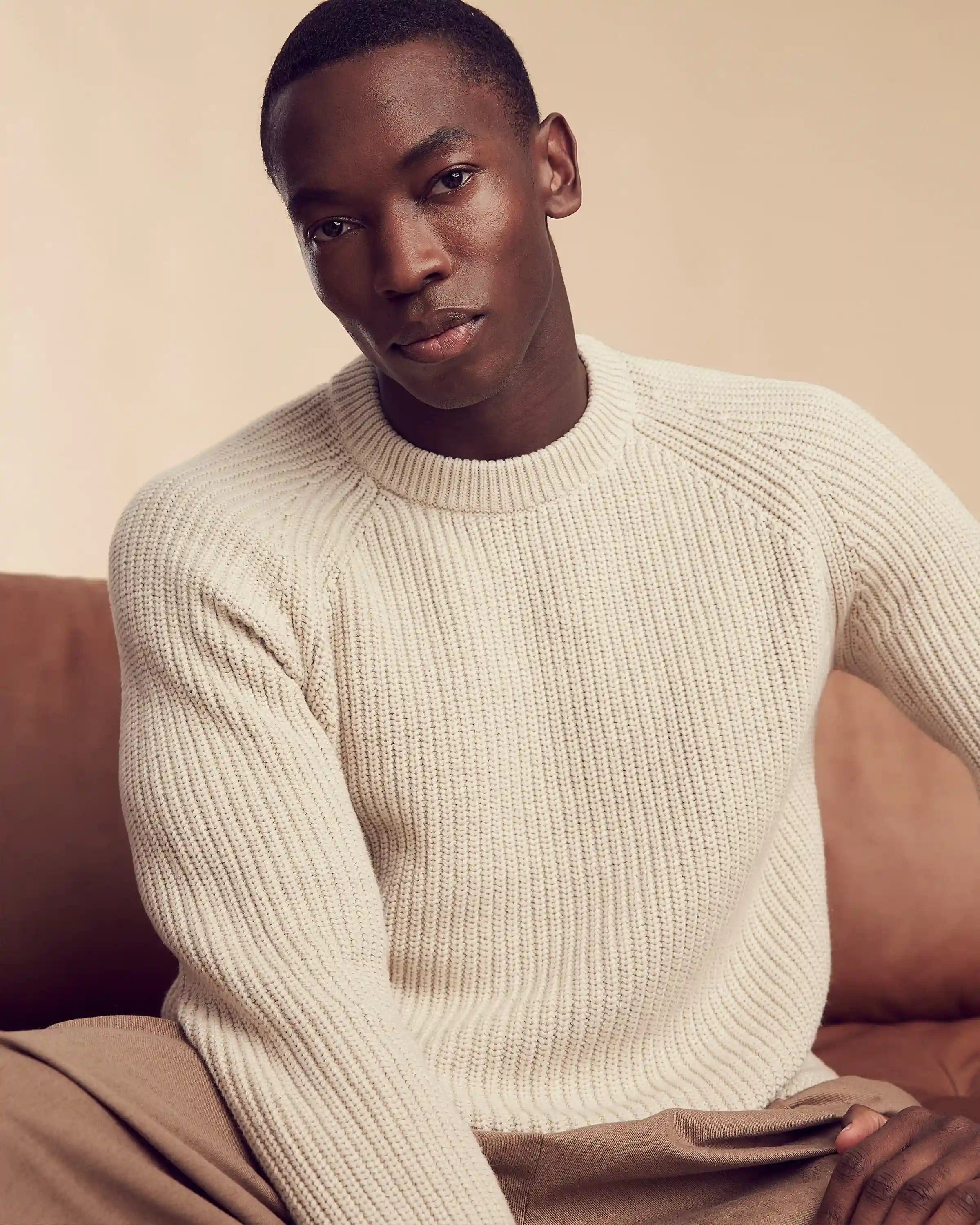 100% Organic Cotton Fisherman Crew Sweater
