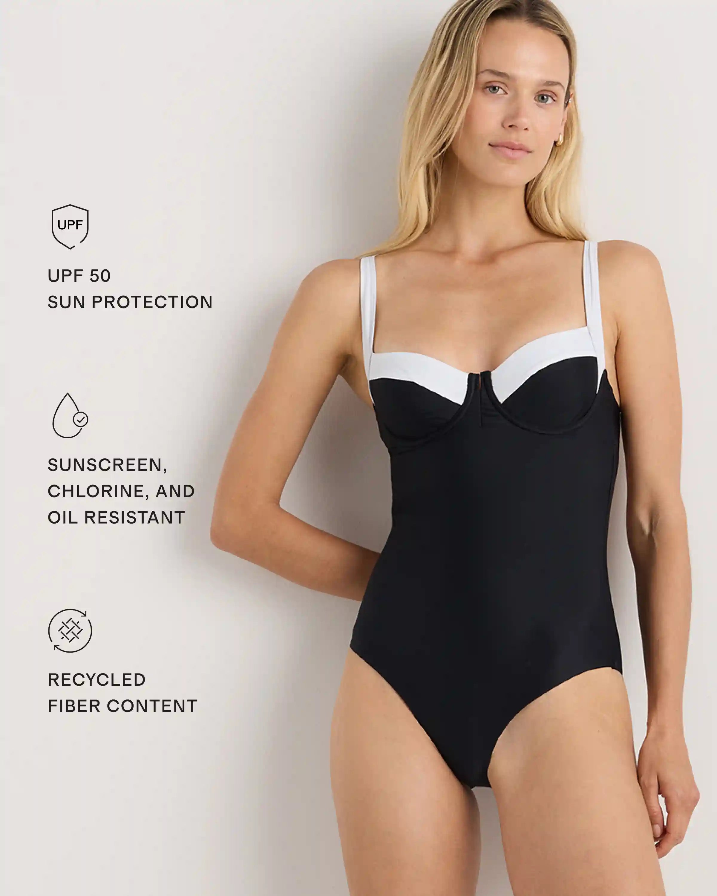 Italian Underwire One-Piece Swimsuit
