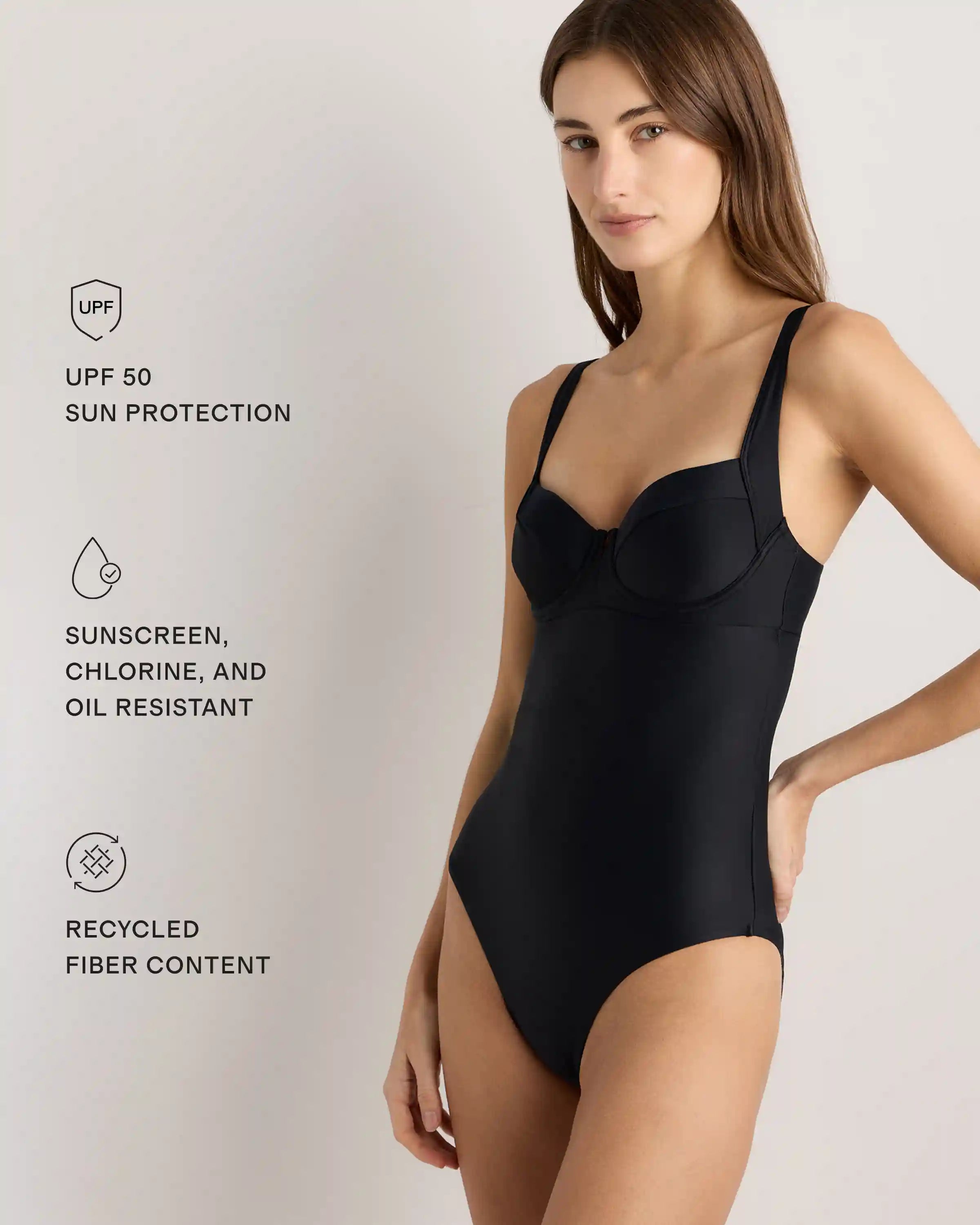 Italian Underwire One-Piece Swimsuit
