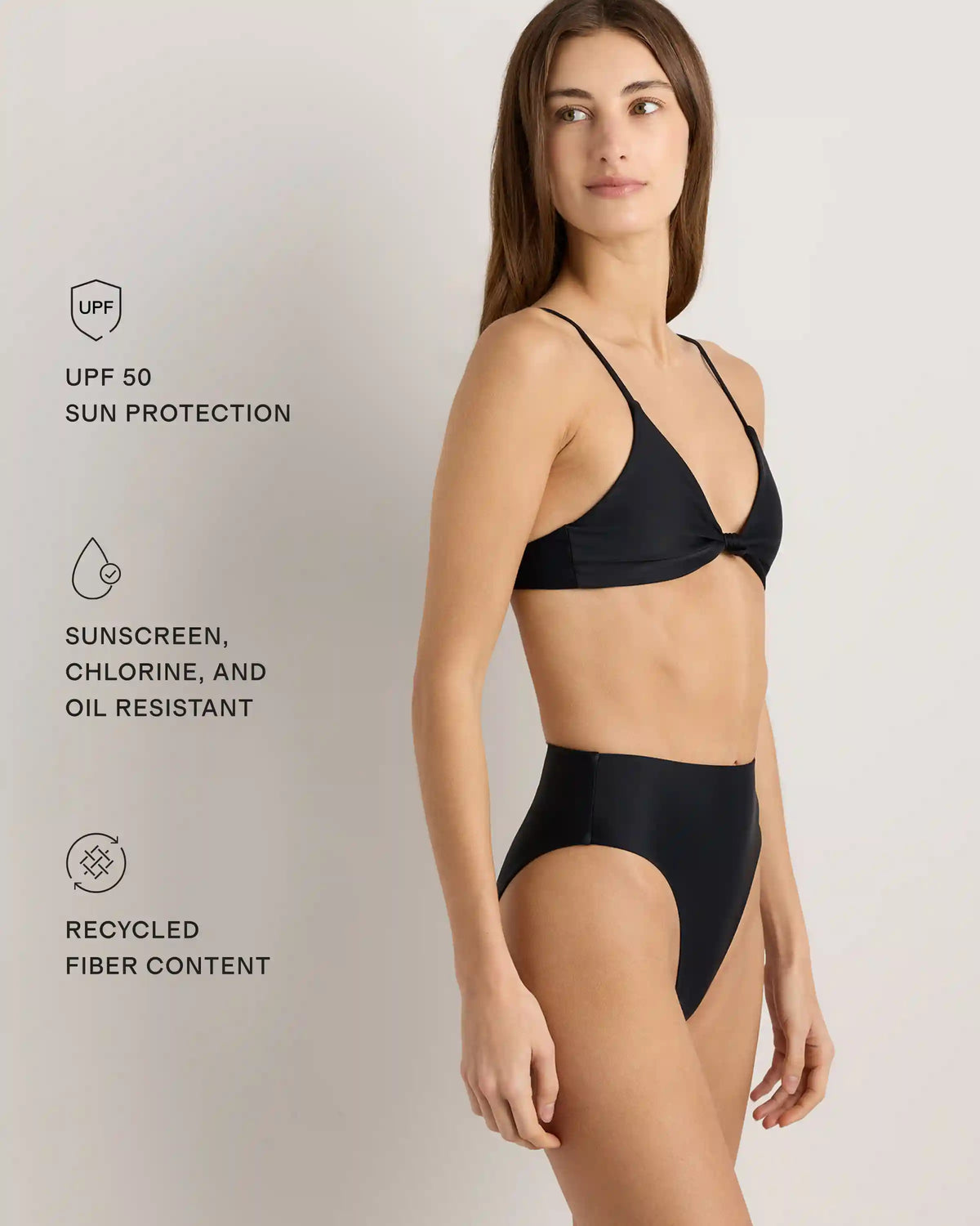 Italian High-Rise High-Leg Bikini Bottom