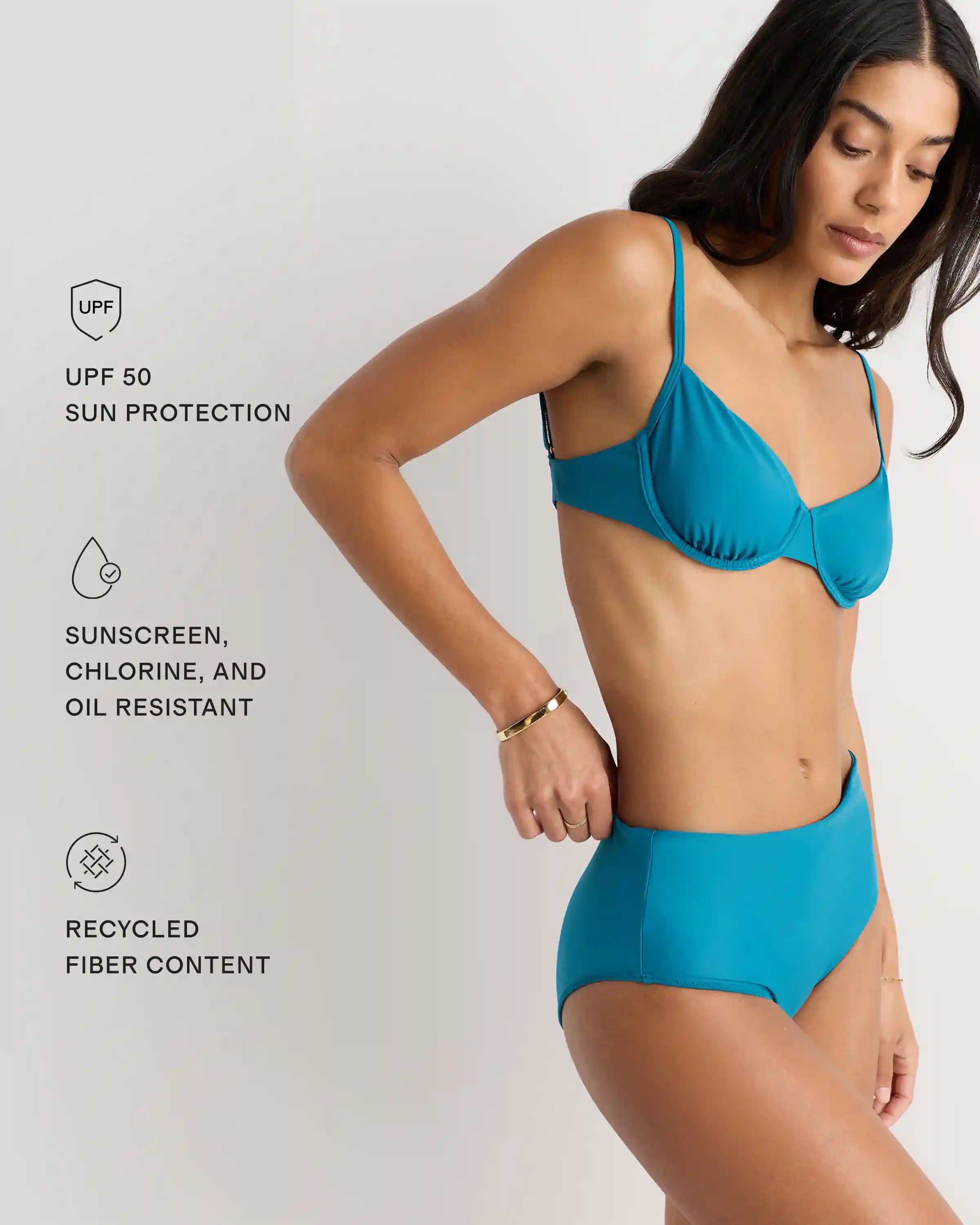 Italian High-Rise Bikini Bottom