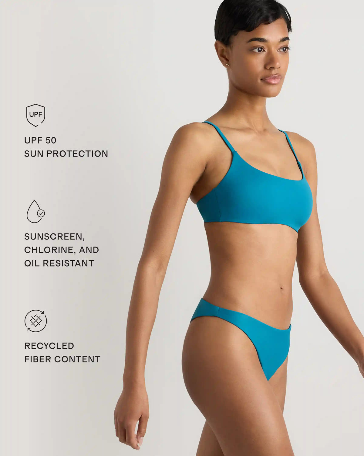 Italian Scoop Neck Bikini Top