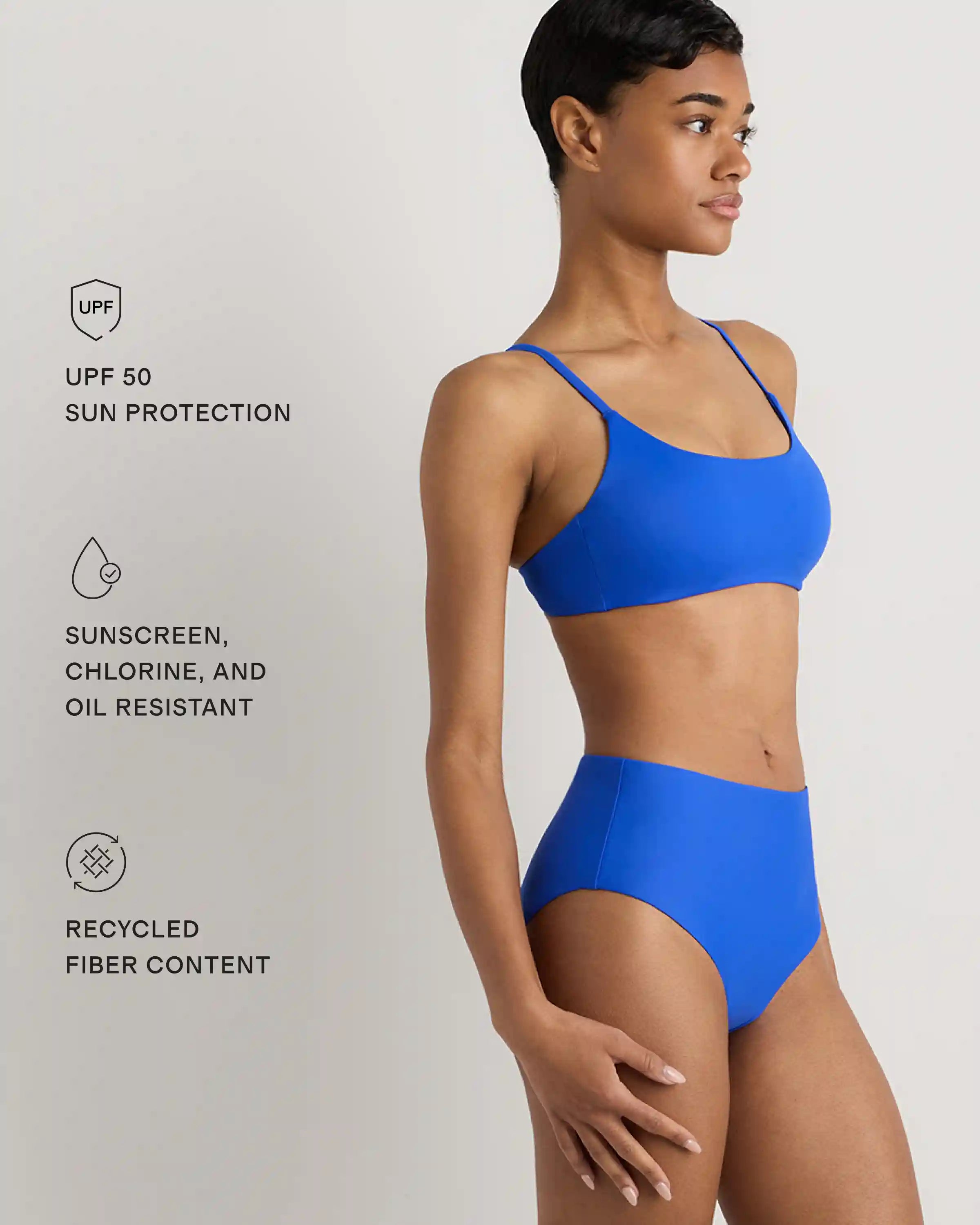 Italian Scoop Neck Bikini Top
