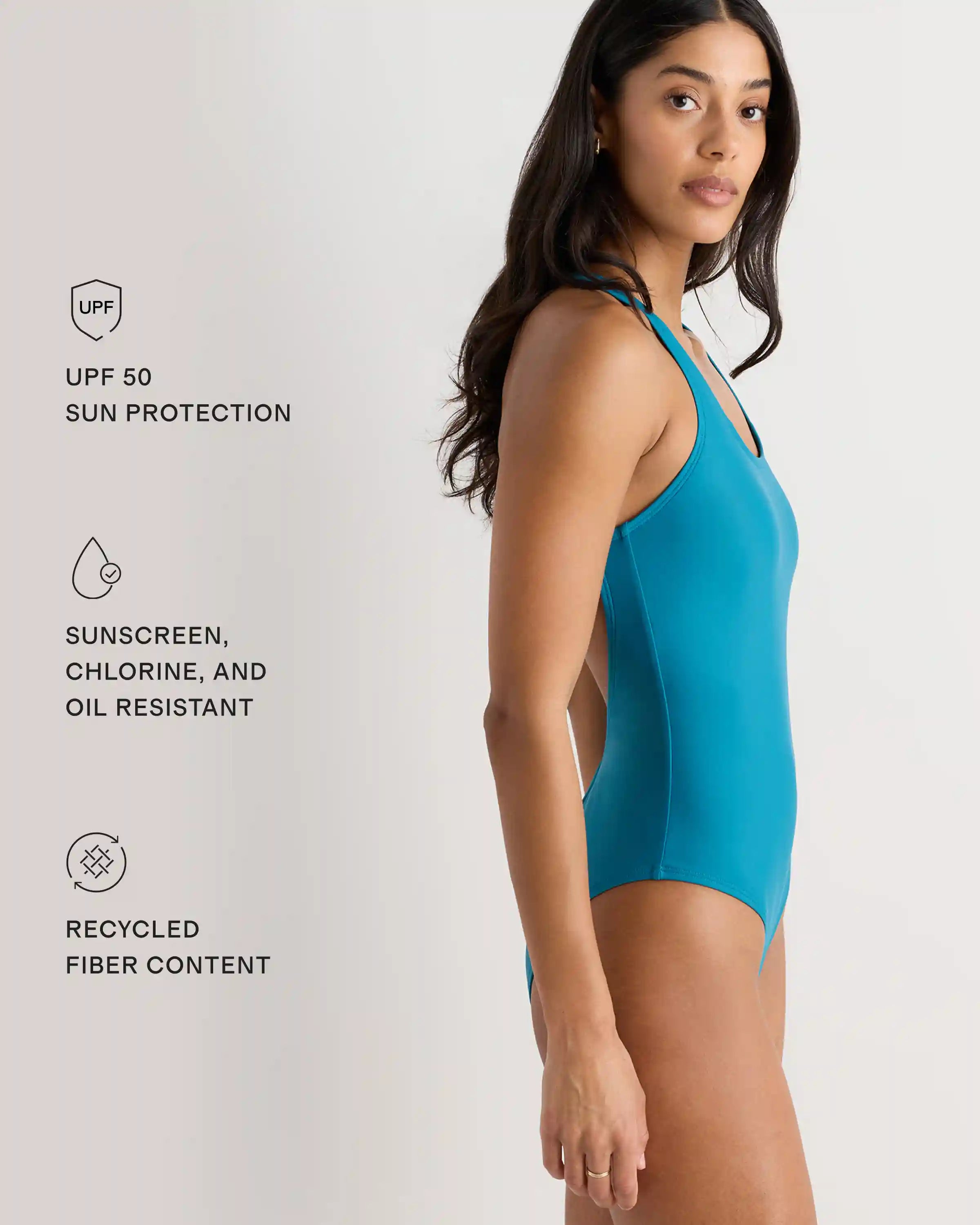 Italian Cross-Back One-Piece Swimsuit