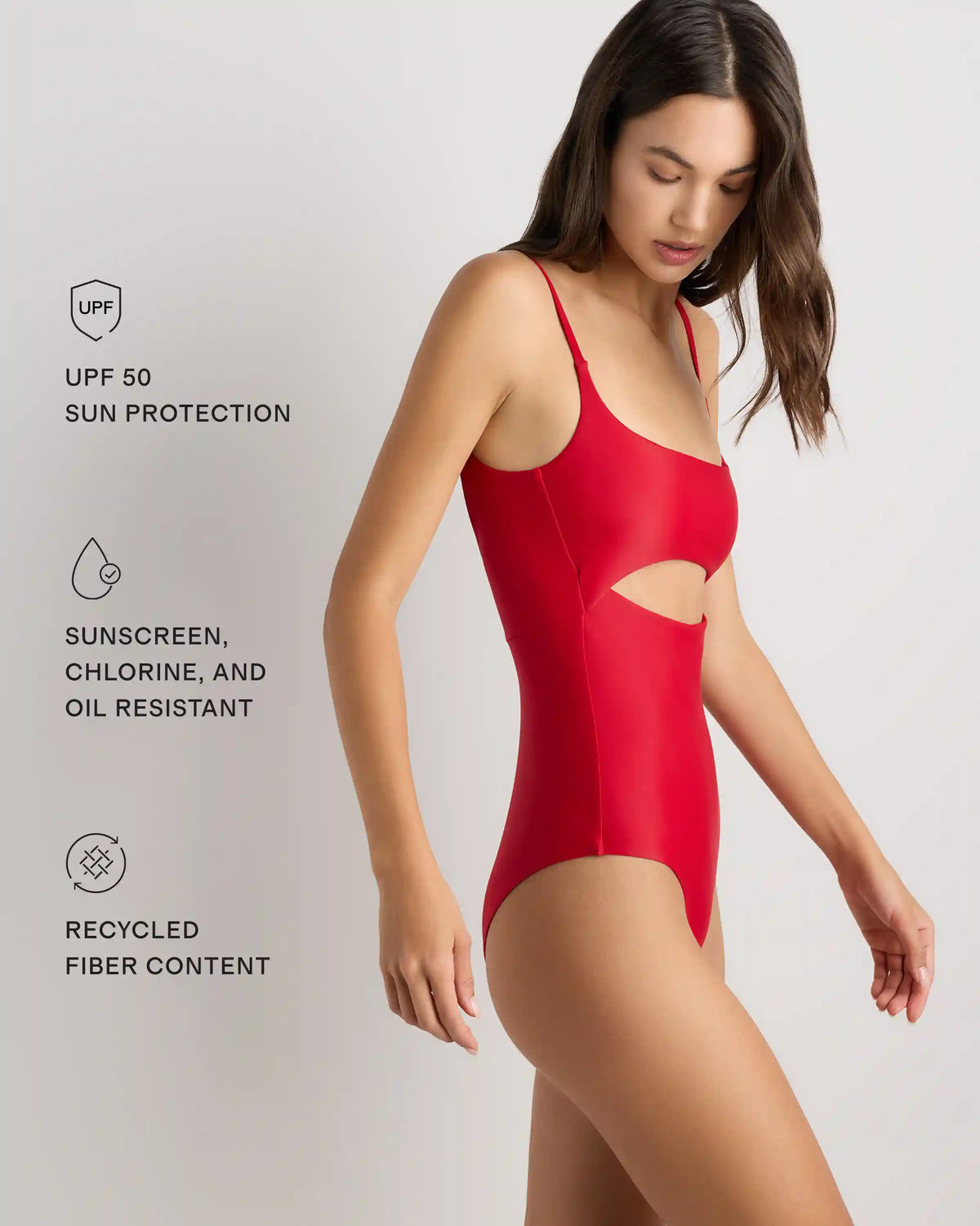 Italian Cut Out One-Piece Swimsuit