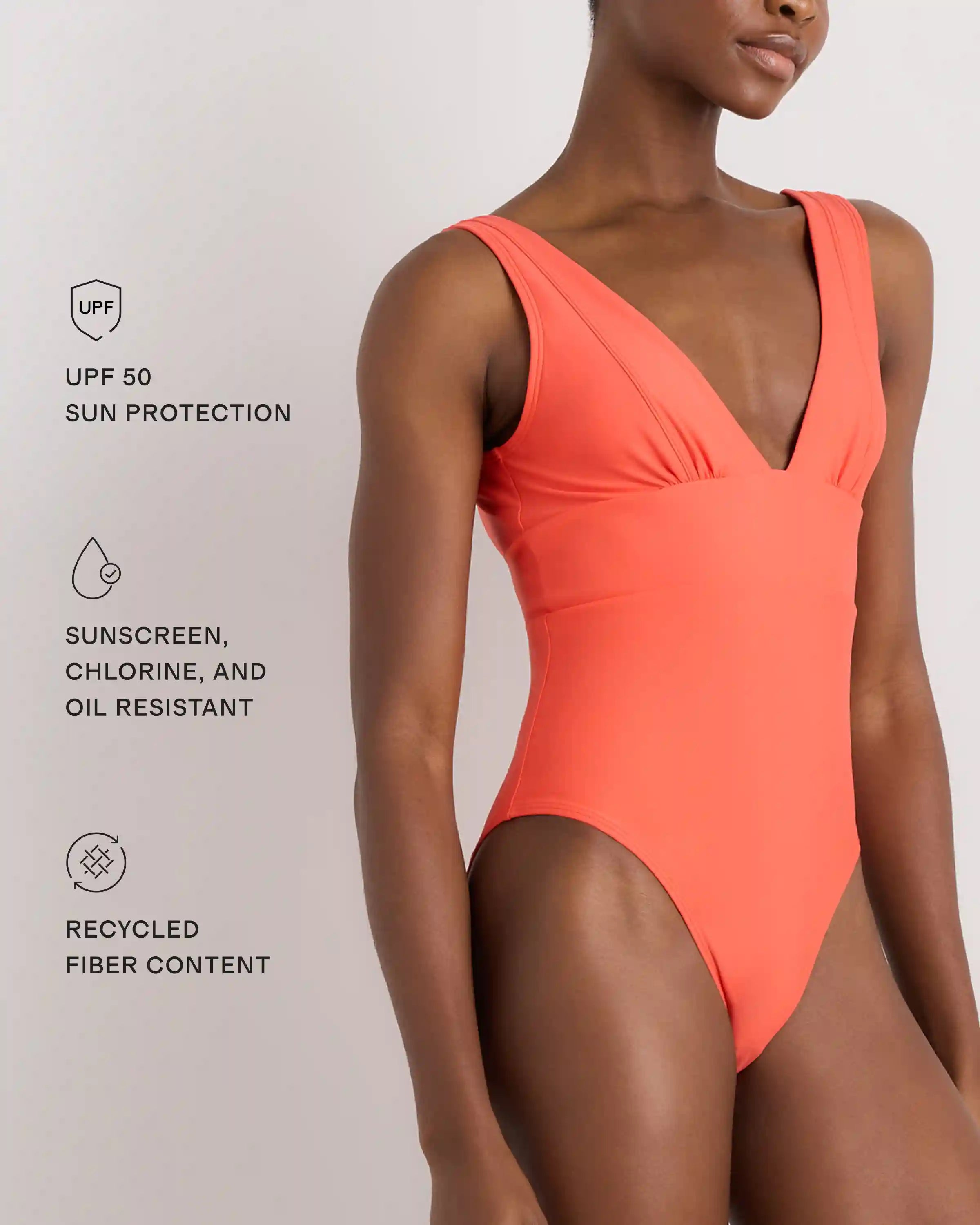 Italian Plunge One-Piece Swimsuit