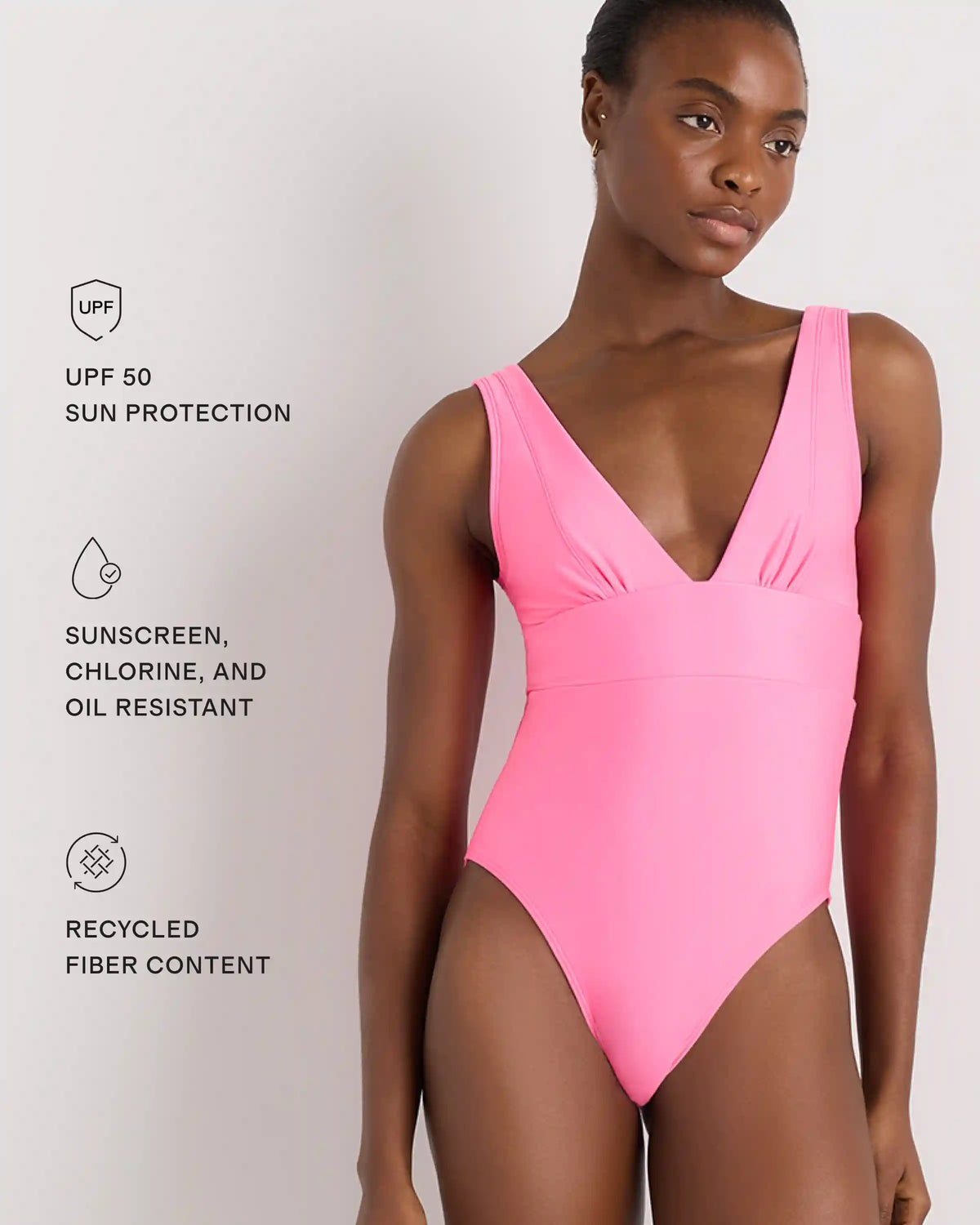 Italian Plunge One-Piece Swimsuit