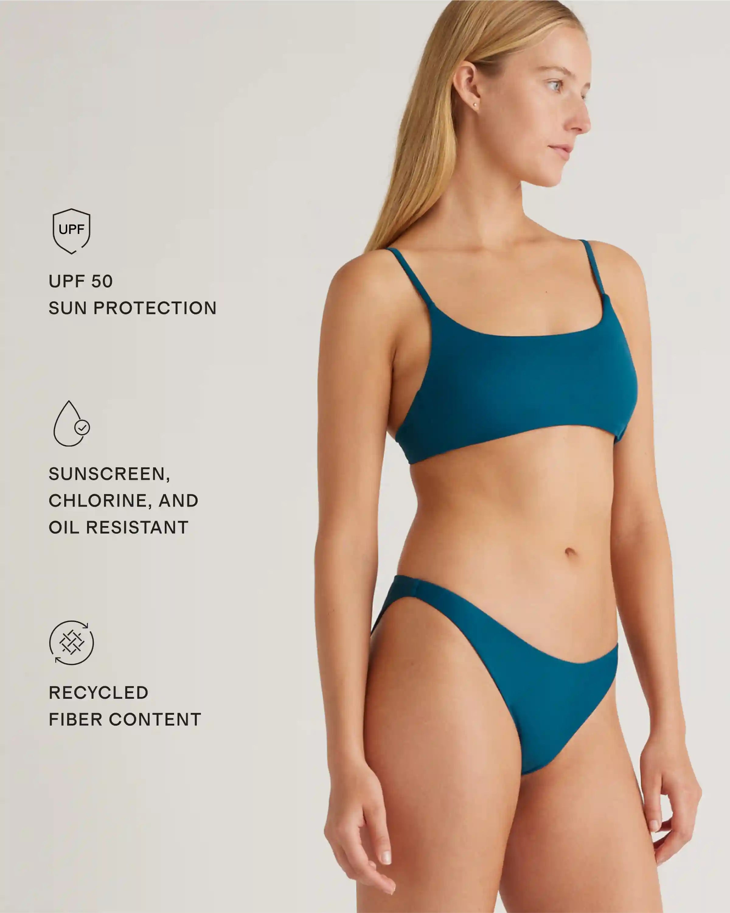 Italian Scoop Neck Bikini Top