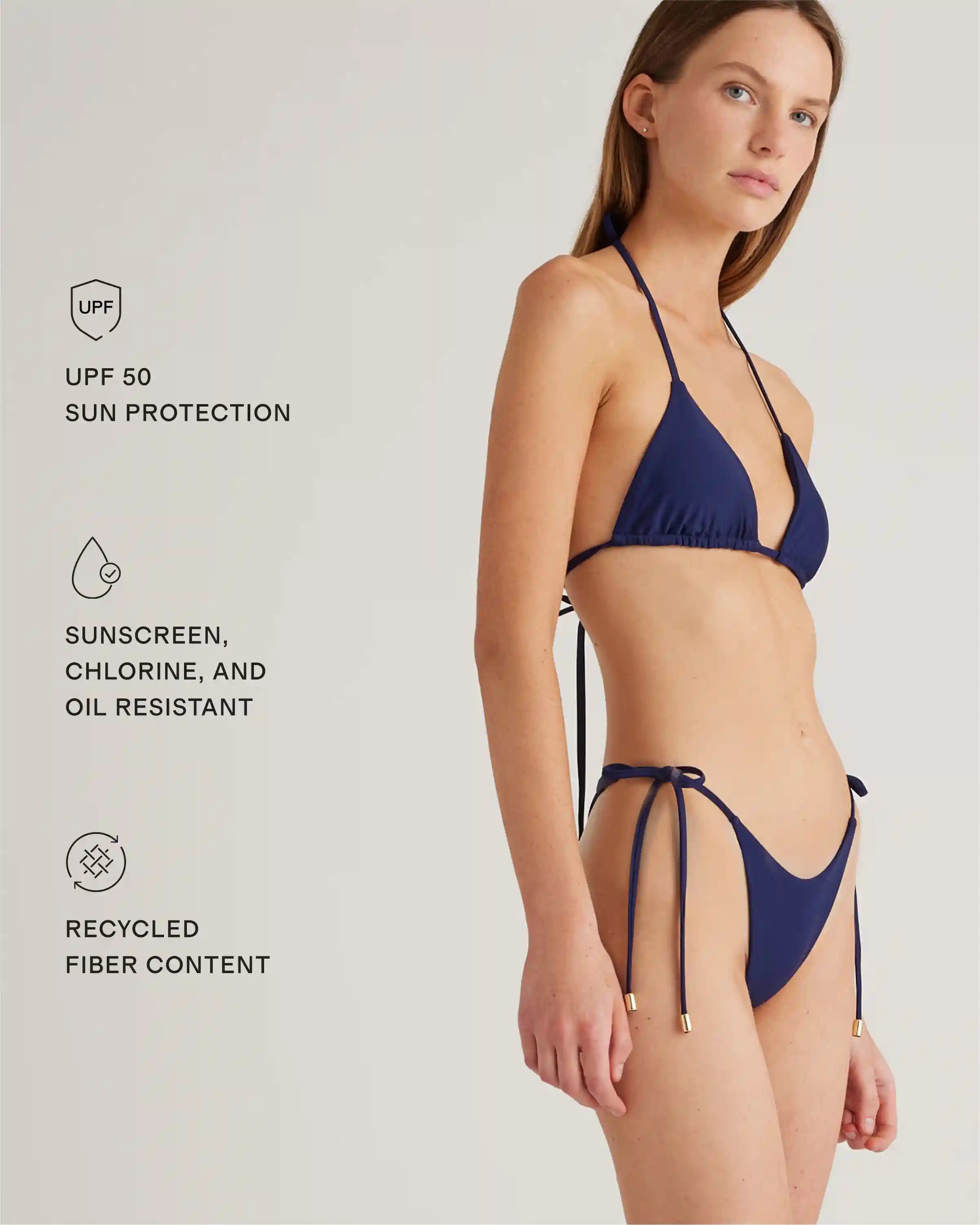 Italian Adjustable Side-Tie Bikini Bottom