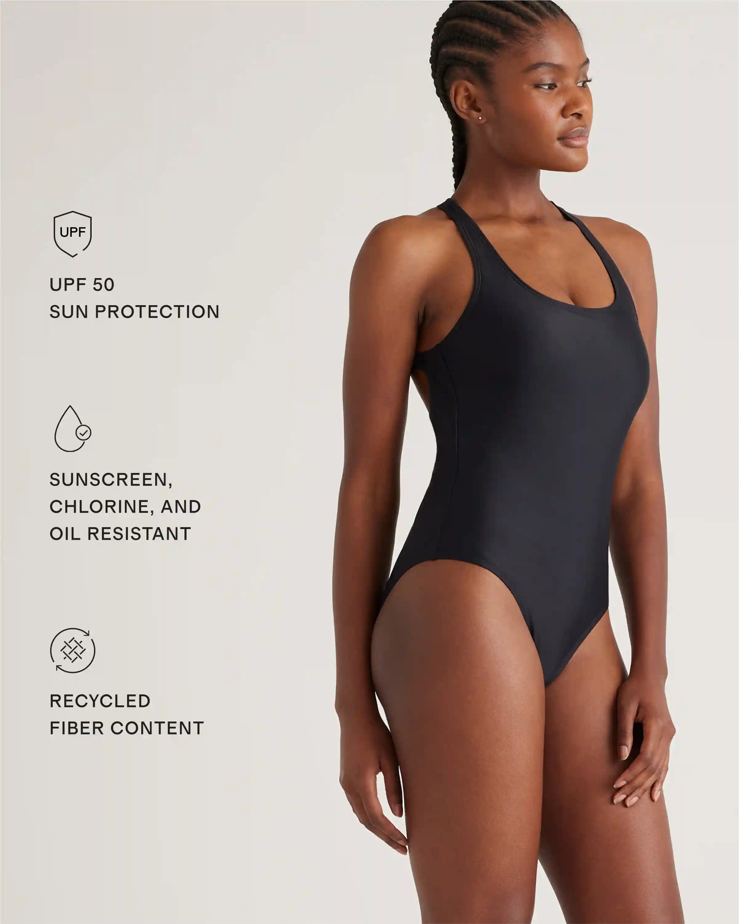 Italian Cross-Back One-Piece Swimsuit