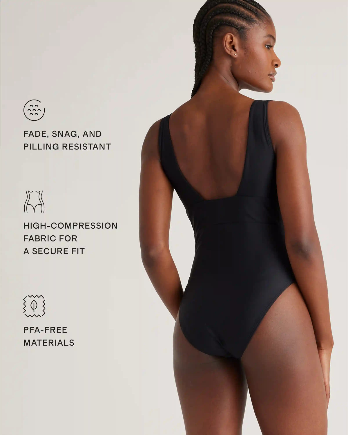 Italian Plunge One-Piece Swimsuit