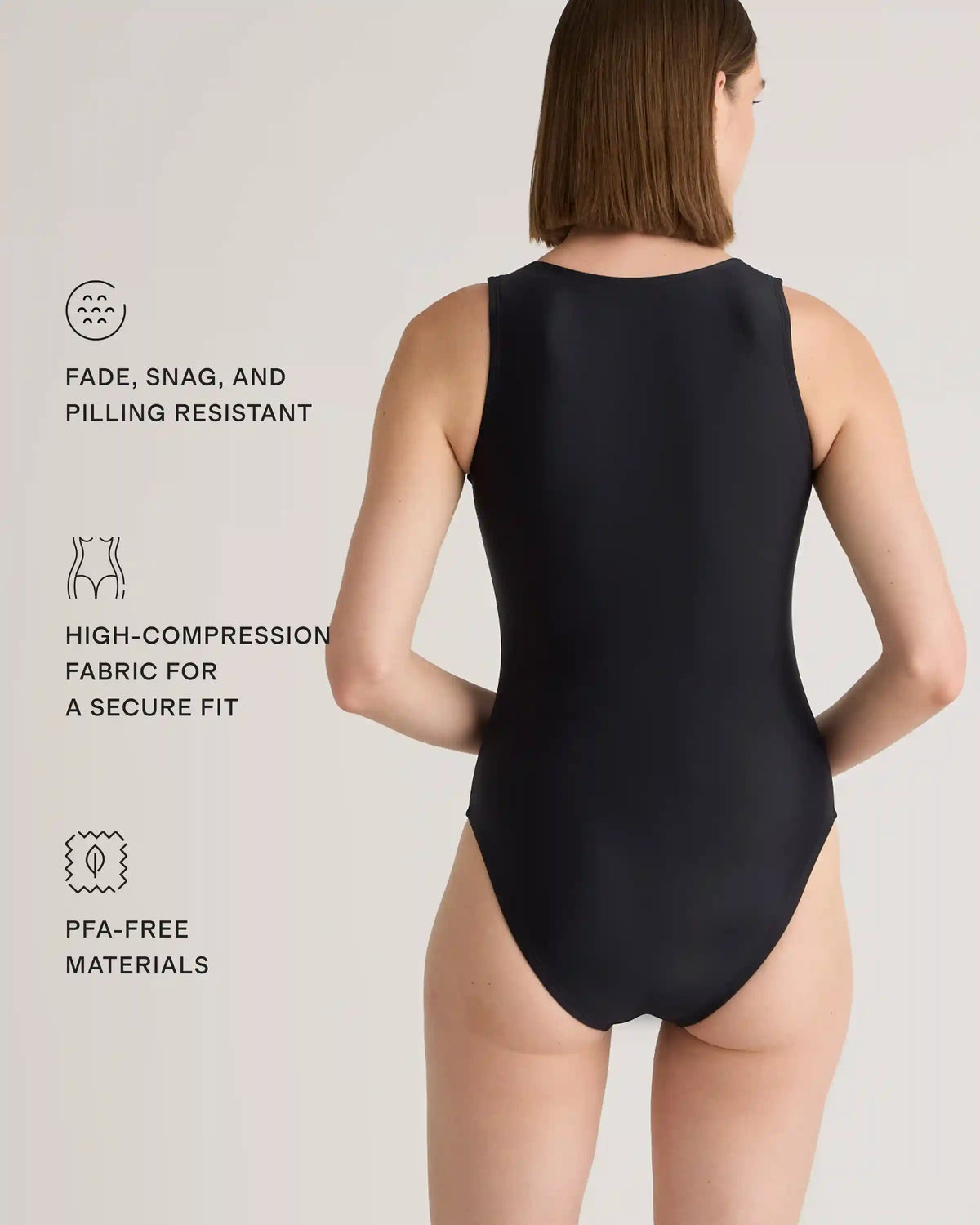 Italian Zip-Front One-Piece Swimsuit