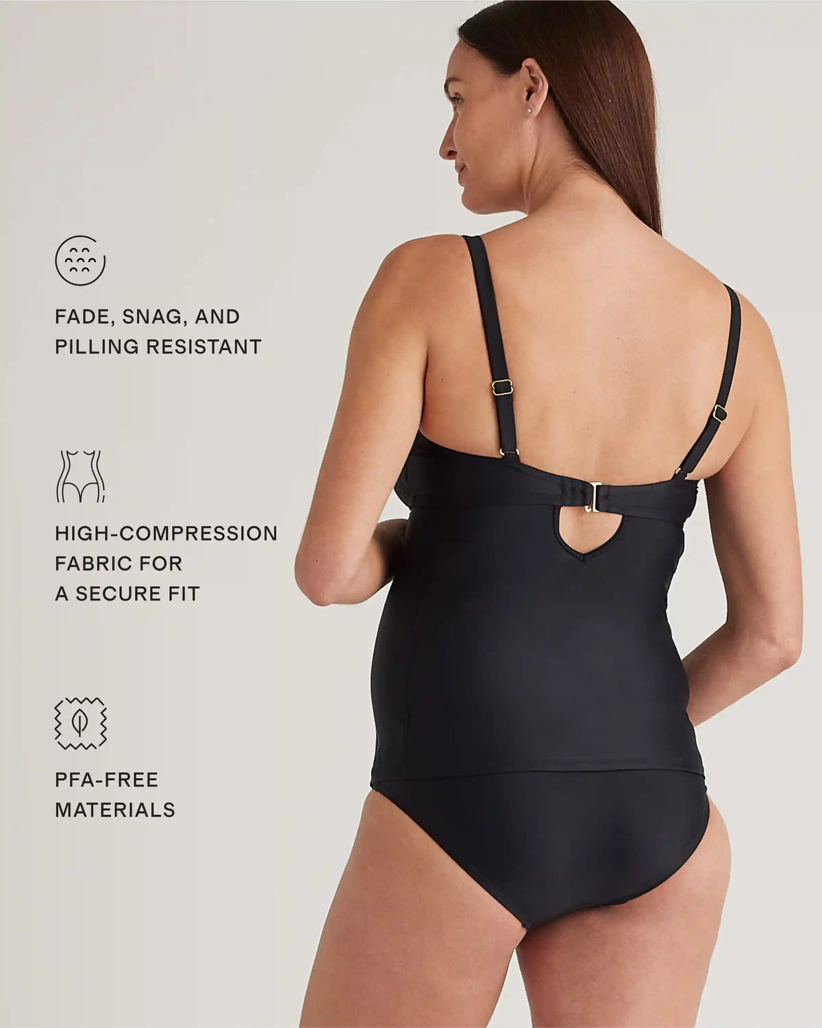 Italian Maternity One-Piece Ruffle Wrap Swimsuit