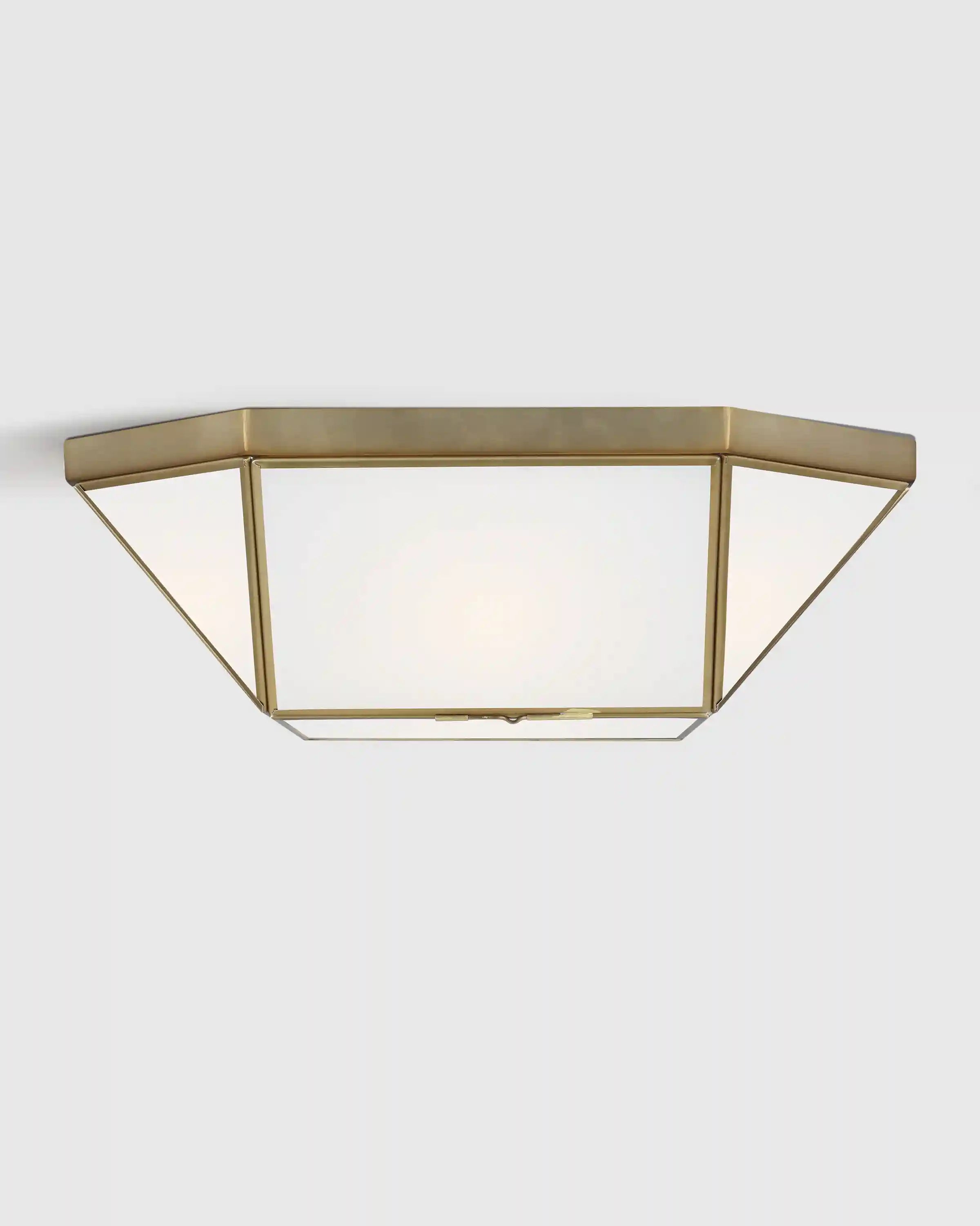 Geometric Steel Flush Mount