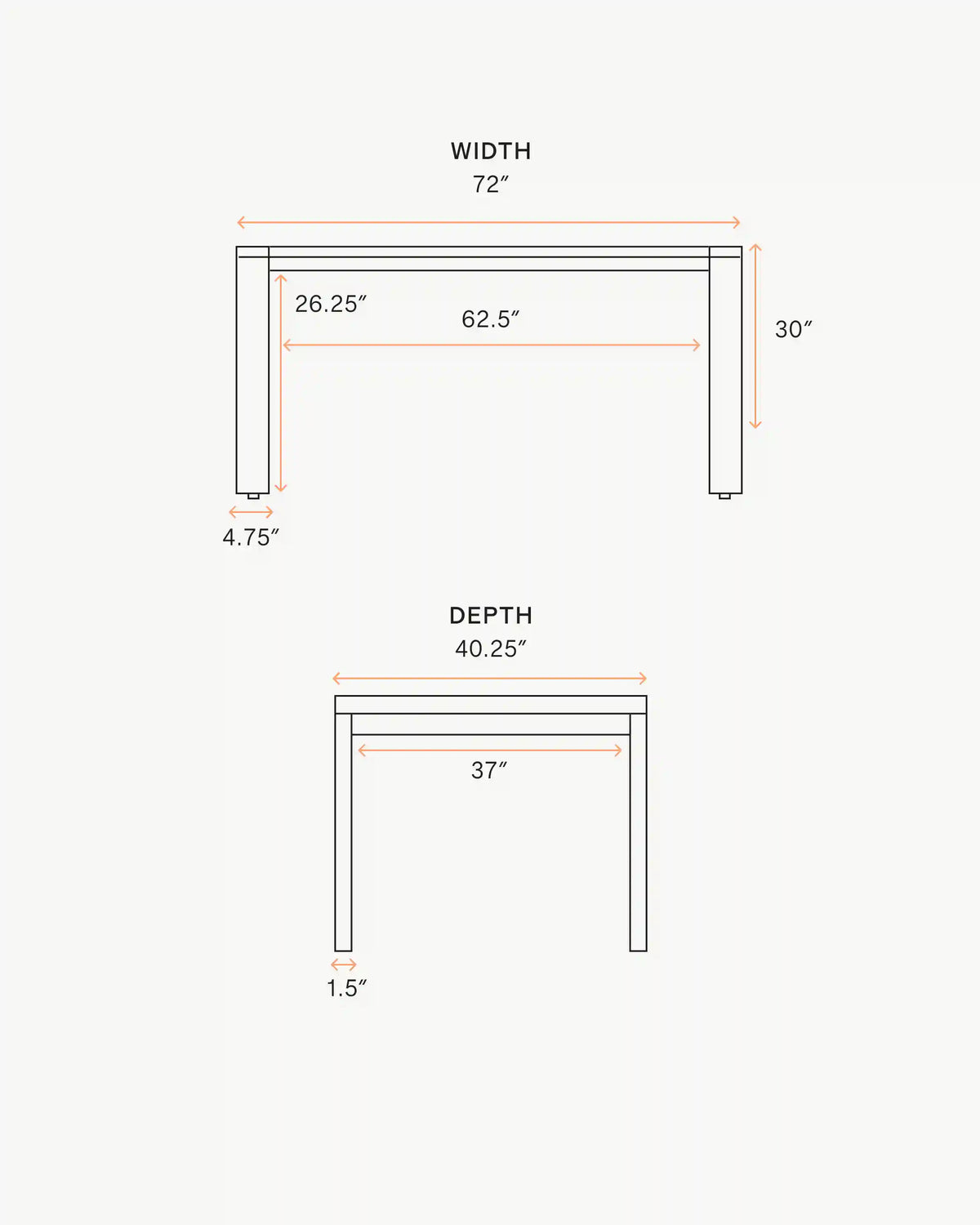 Linear Solid Teak Outdoor Coffee Table