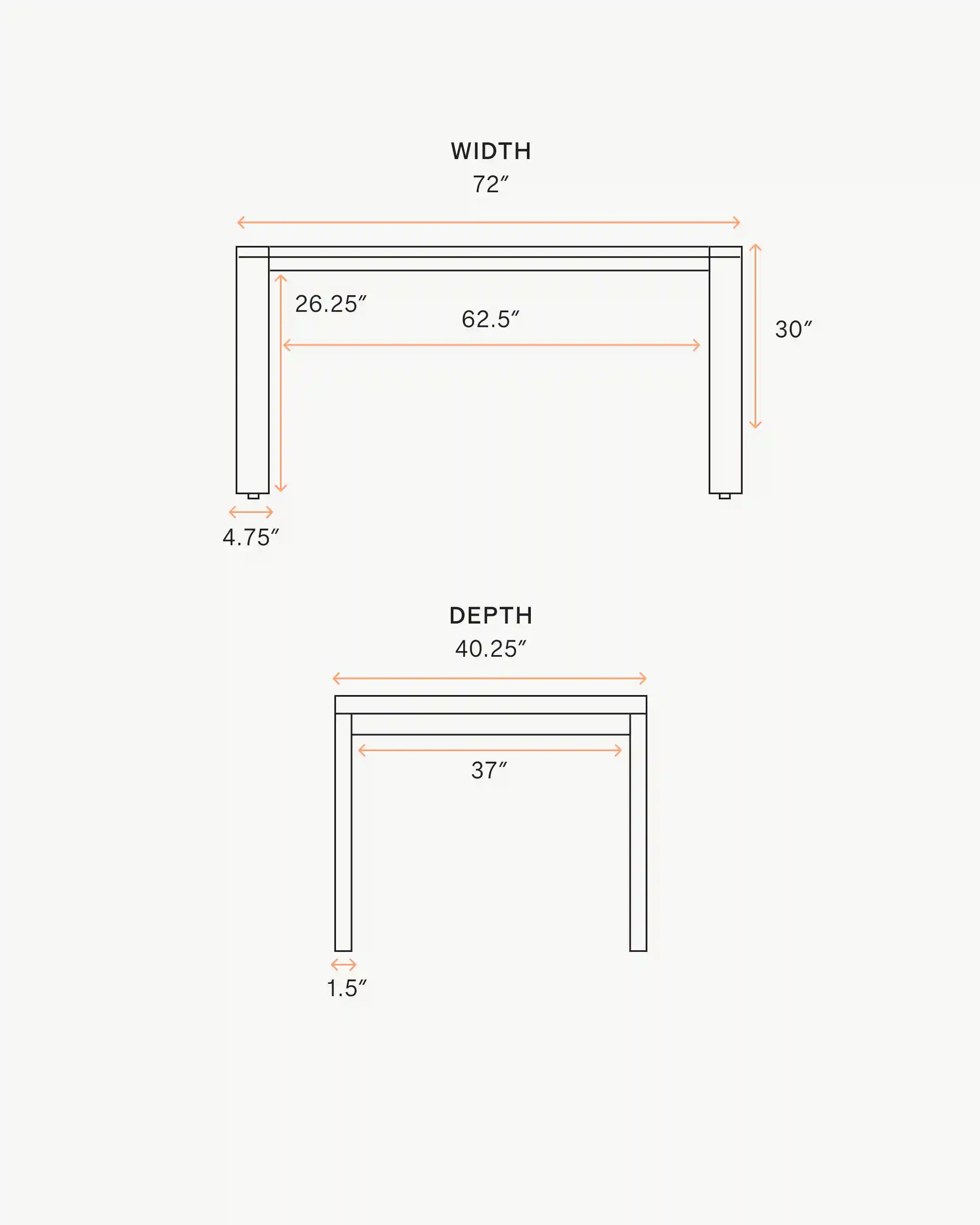 Linear Solid Teak Outdoor Dining Table