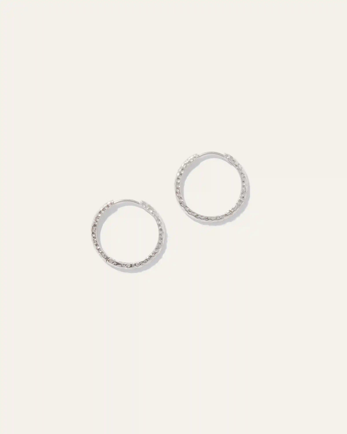 Hammered Nina Medium Hoops