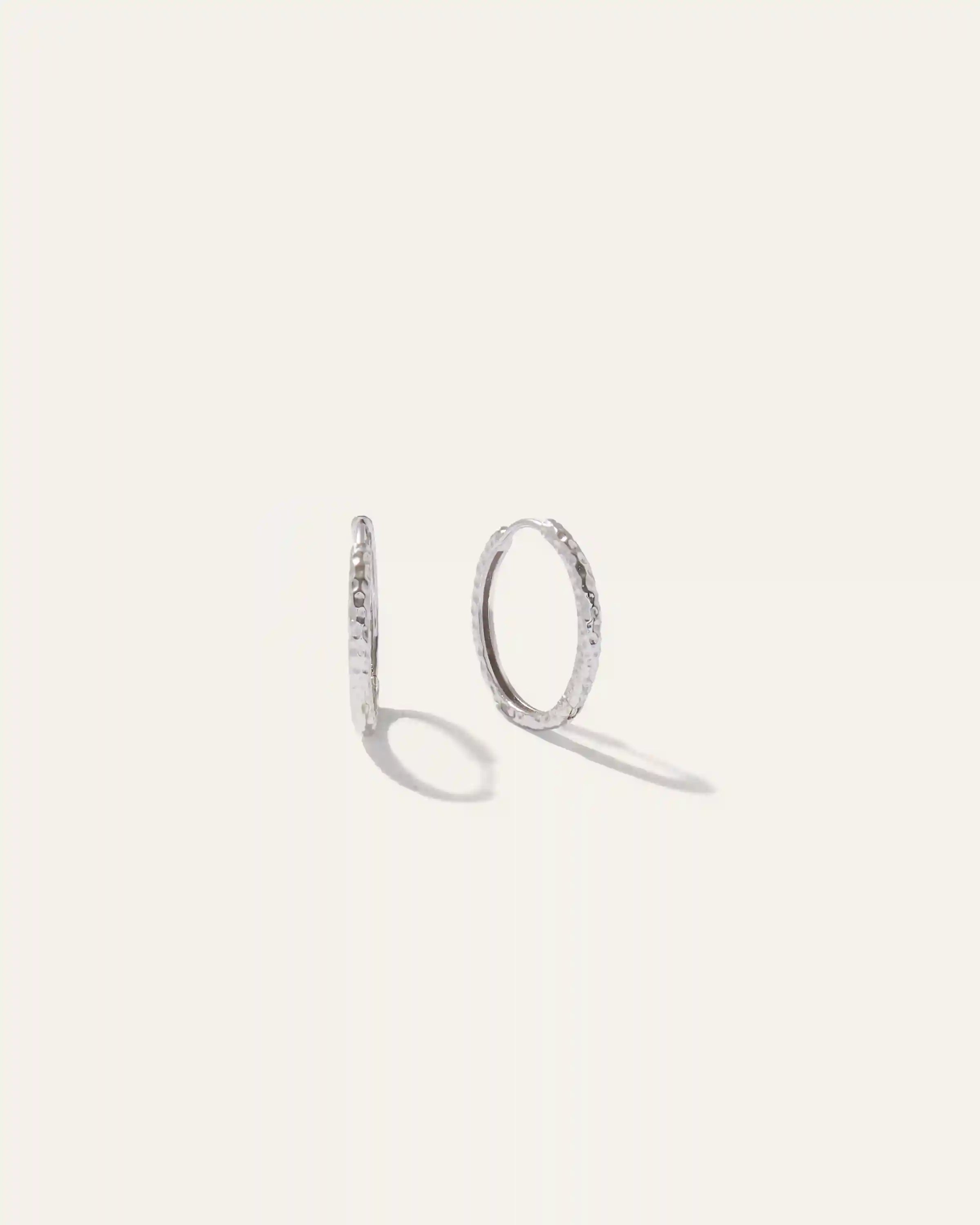 Hammered Nina Medium Hoops