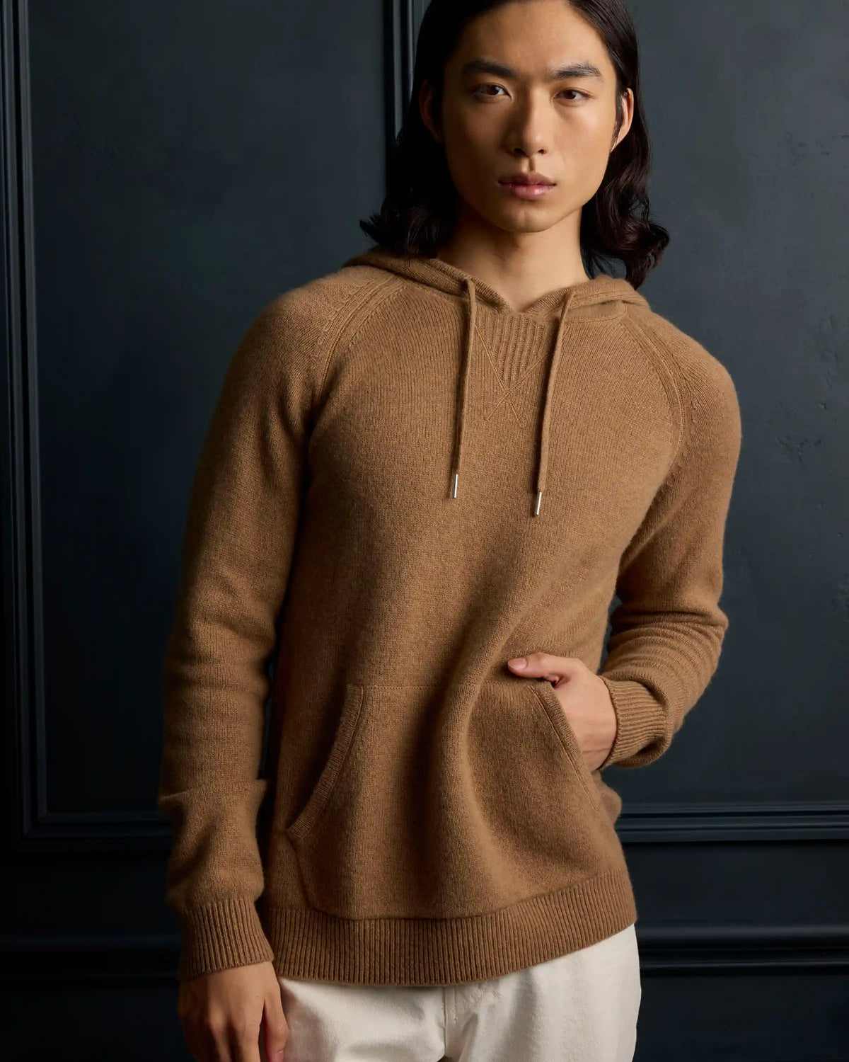 Mongolian Cashmere Pullover Hoodie